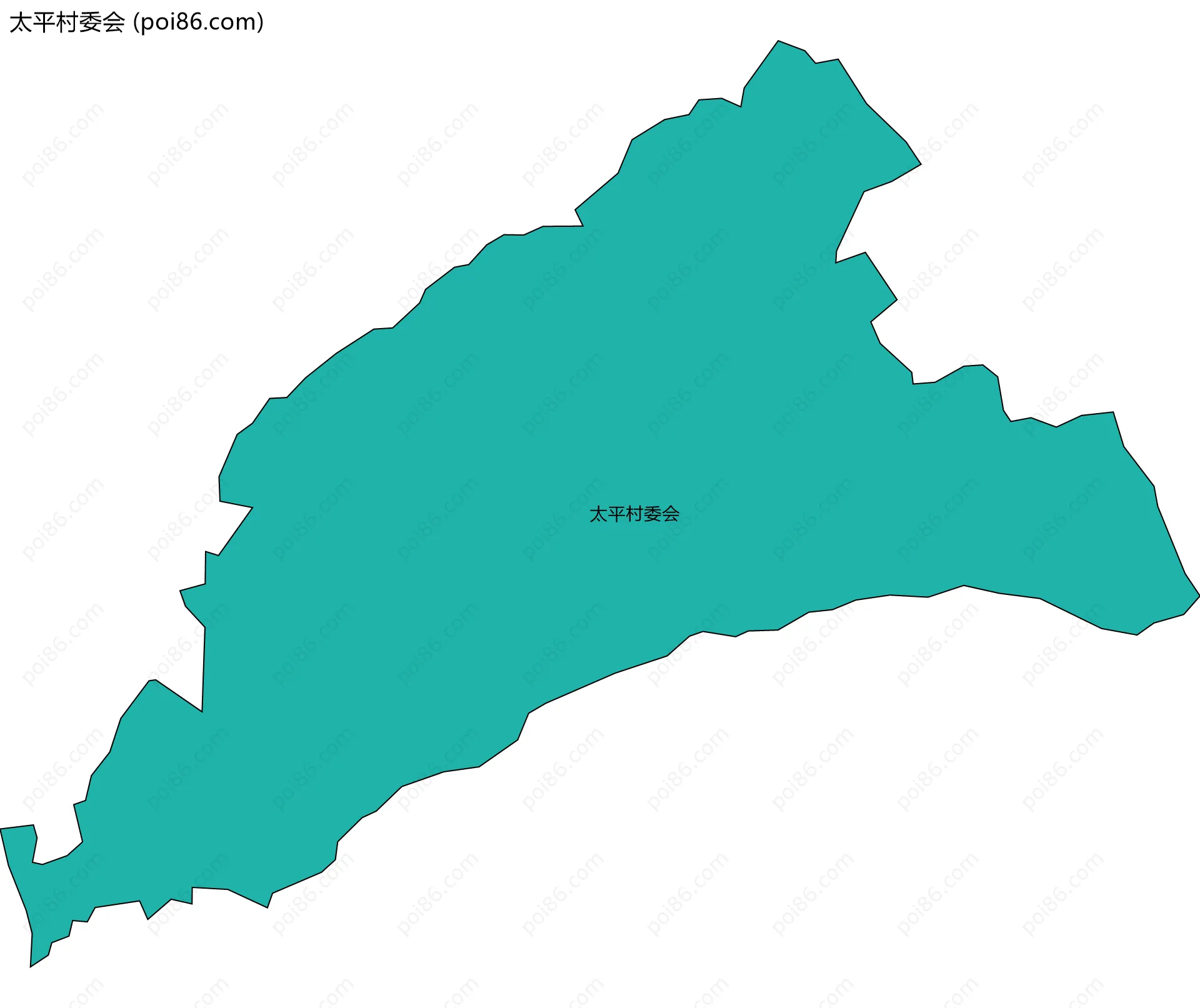 太平村委会边界地图