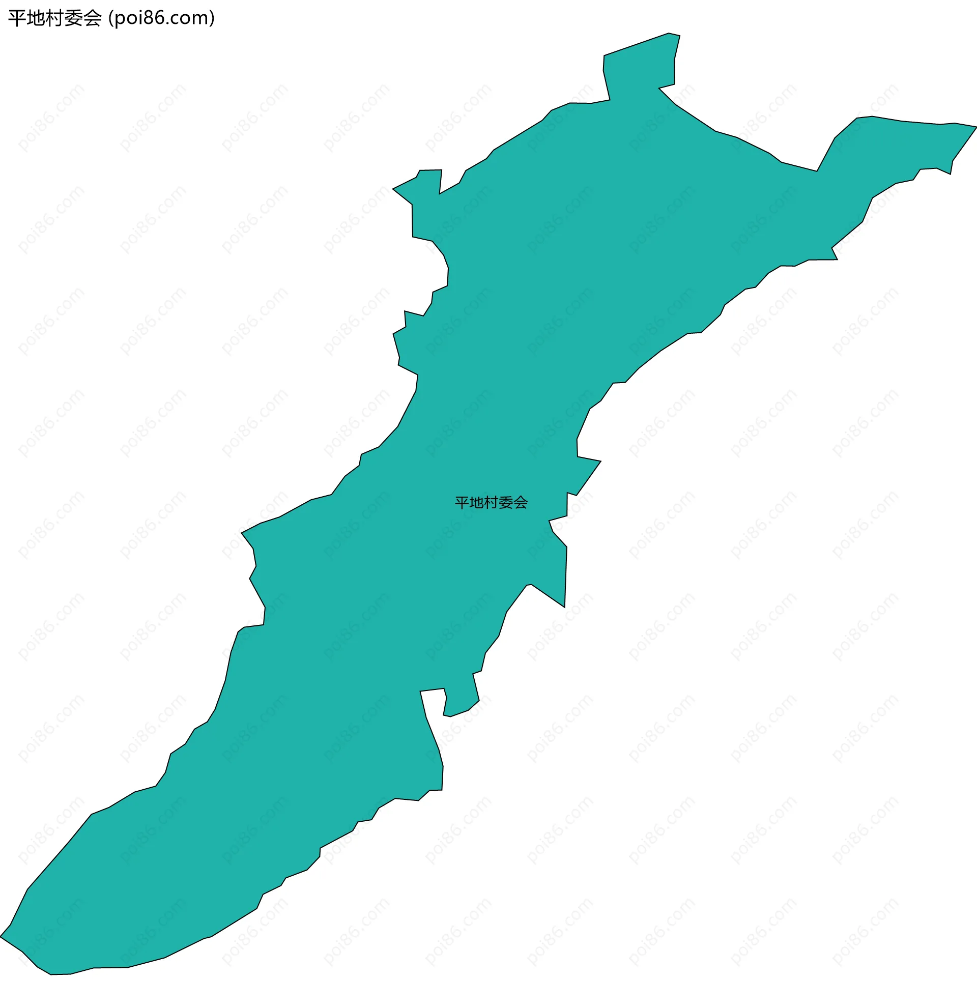 平地村委会边界地图