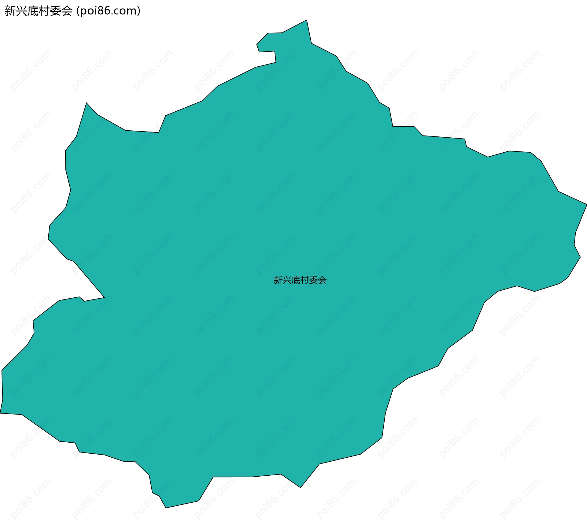 新兴底村委会边界地图