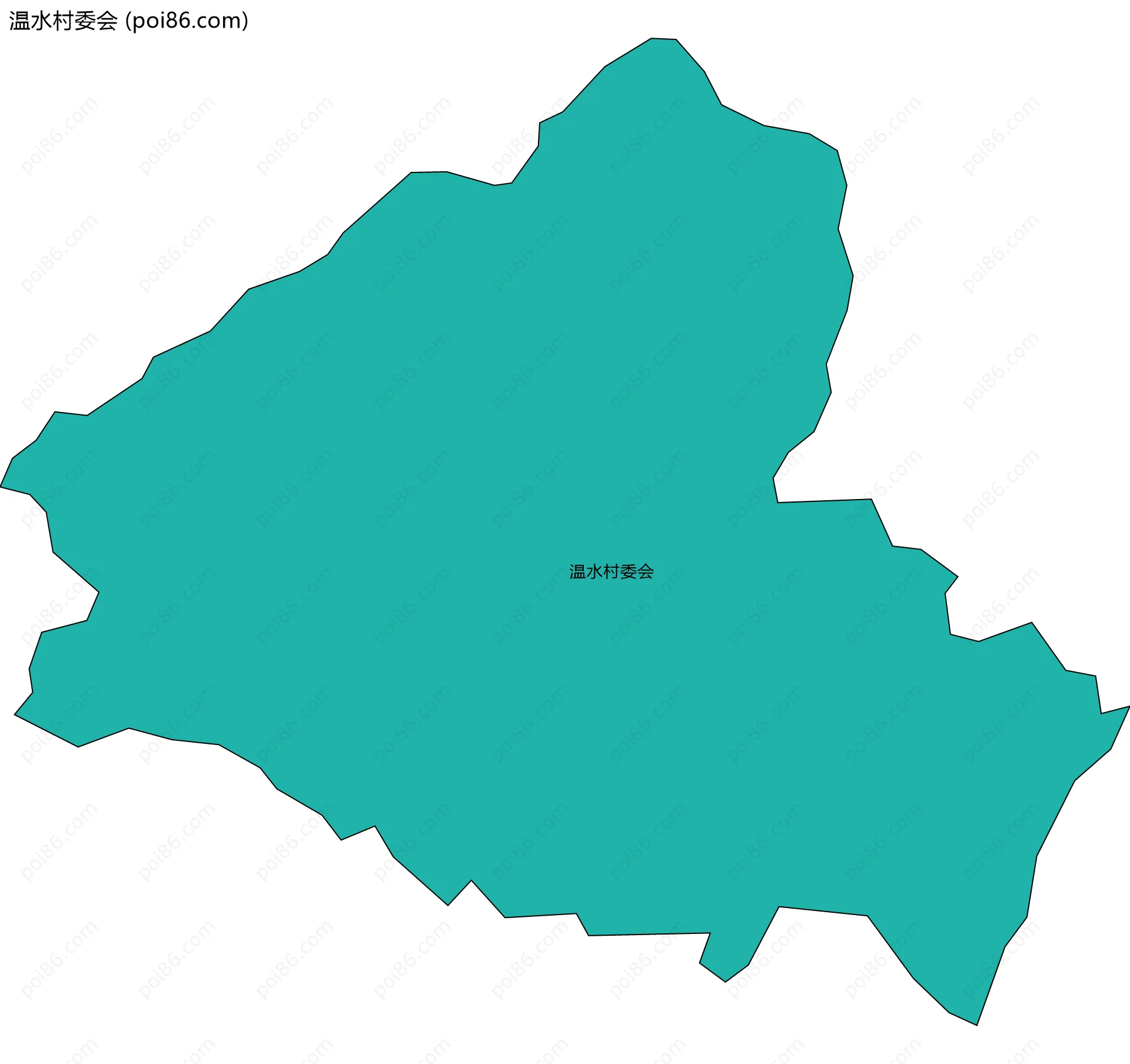 温水村委会边界地图