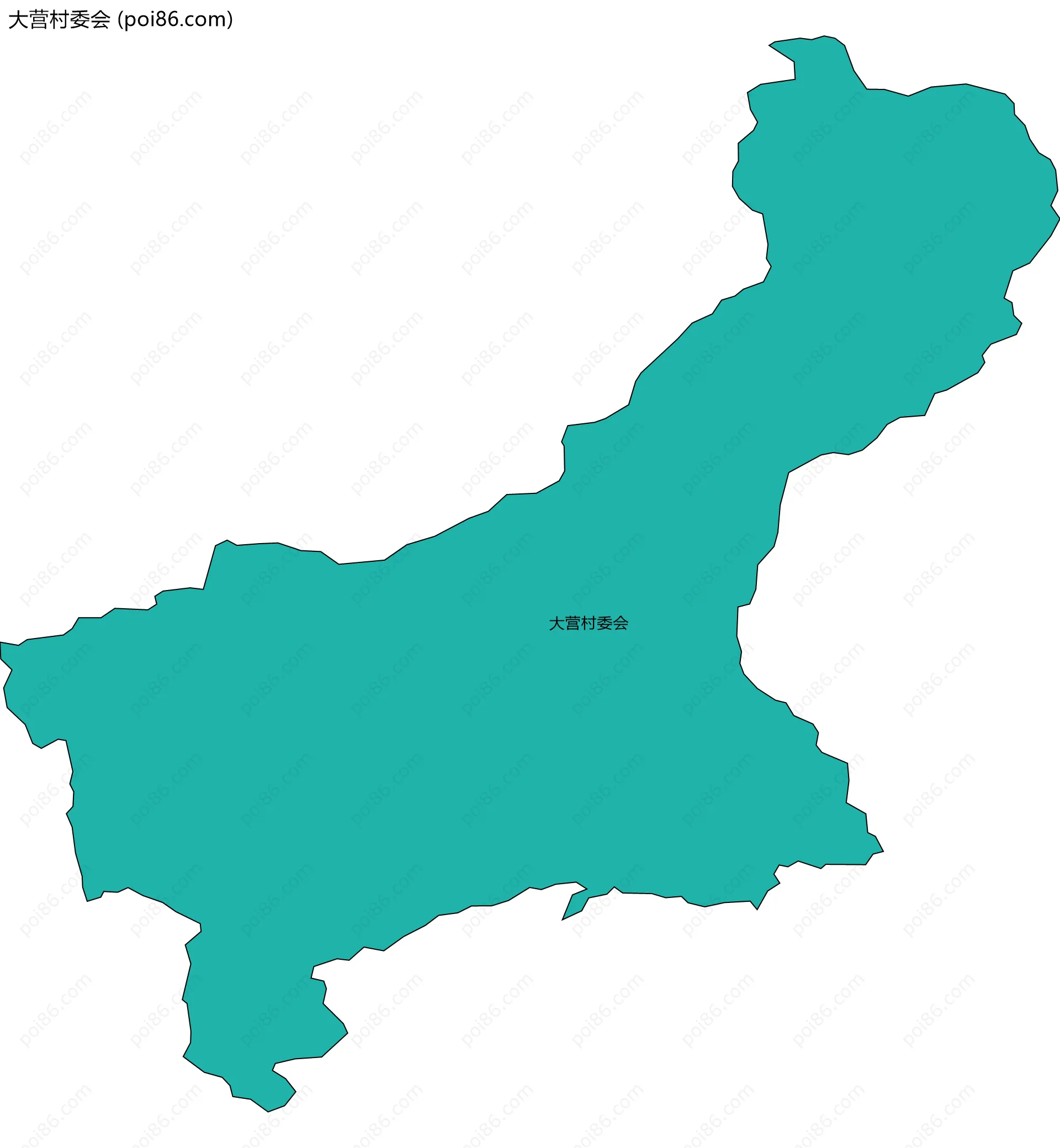 大营村委会边界地图