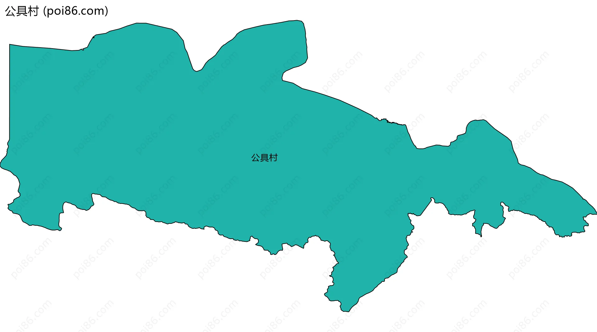 公具村边界地图