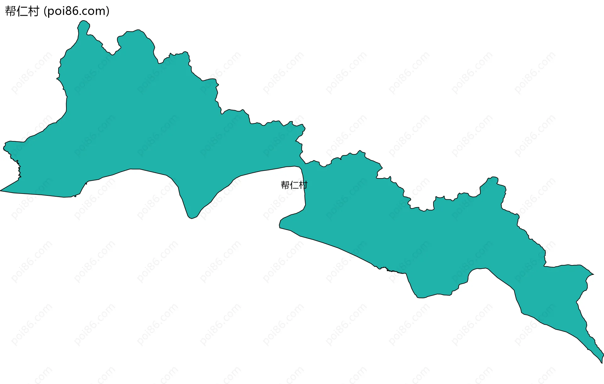 帮仁村边界地图