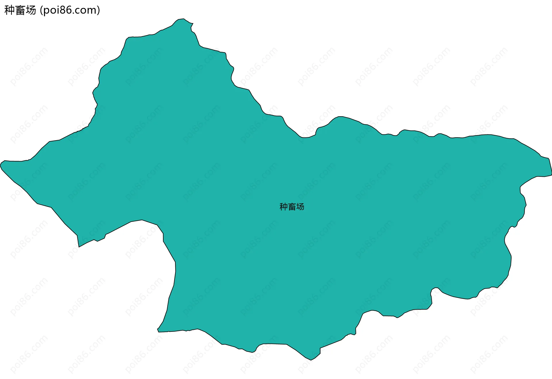 种畜场边界地图