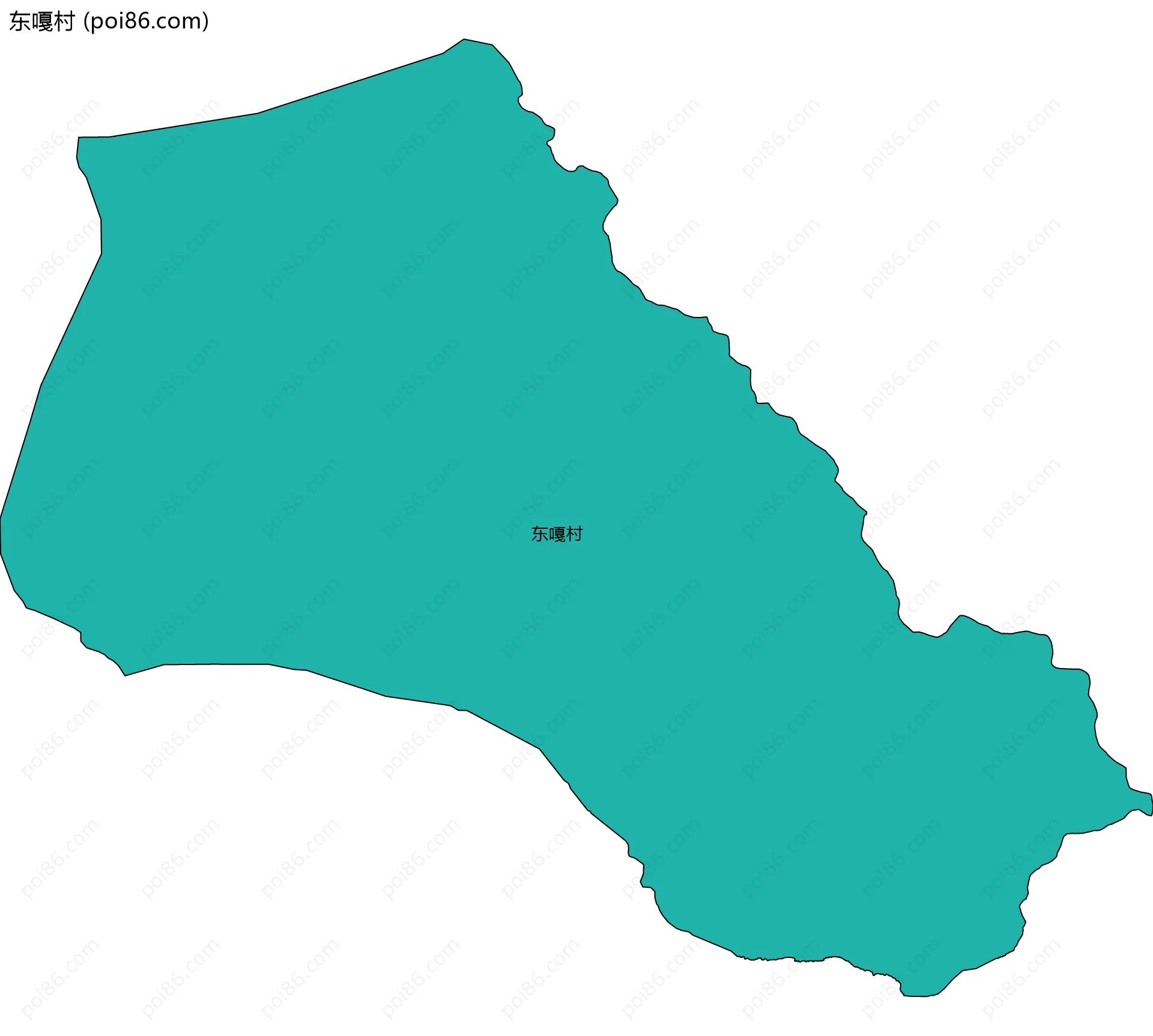 东嘎村边界地图