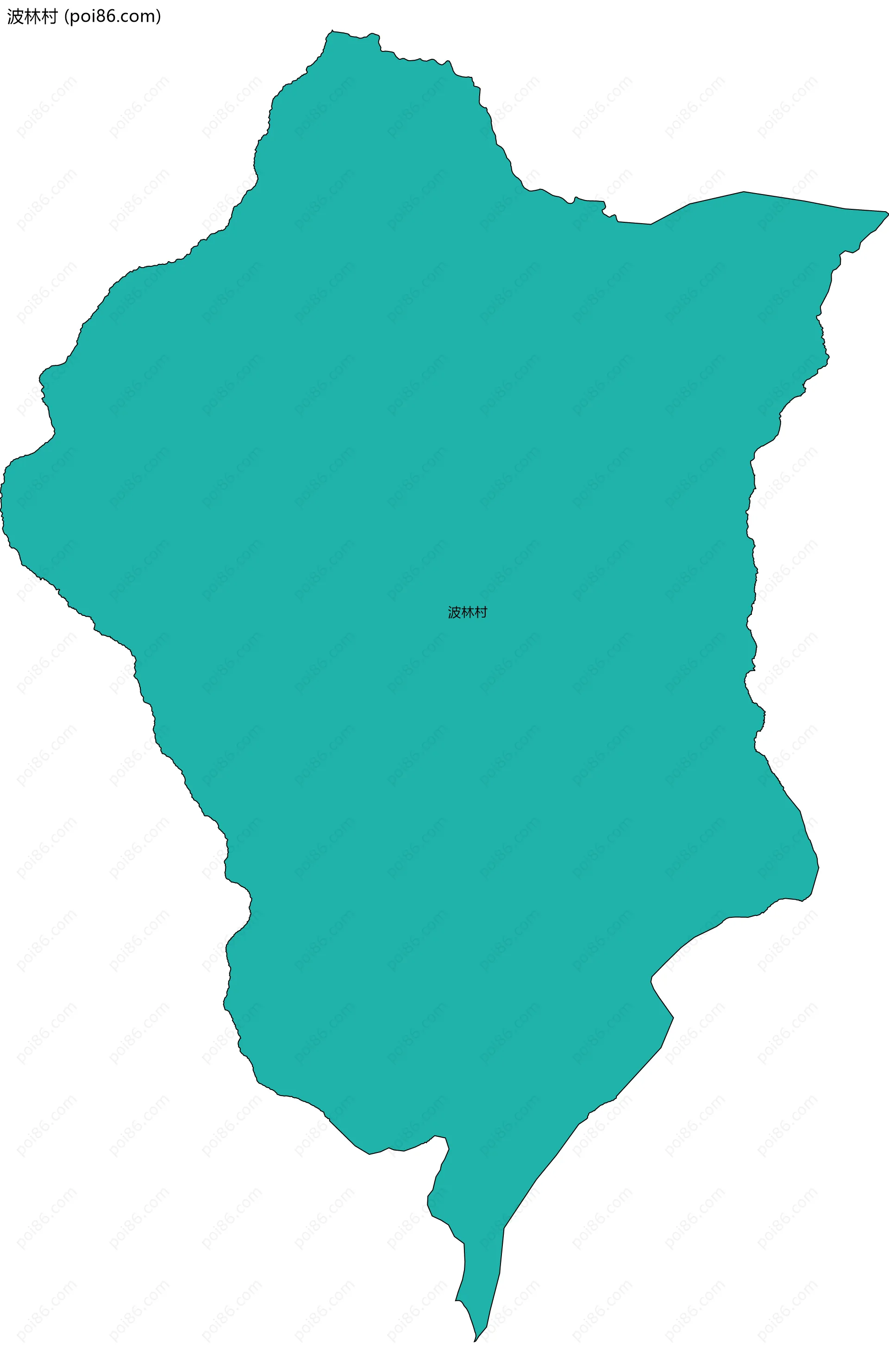 波林村边界地图