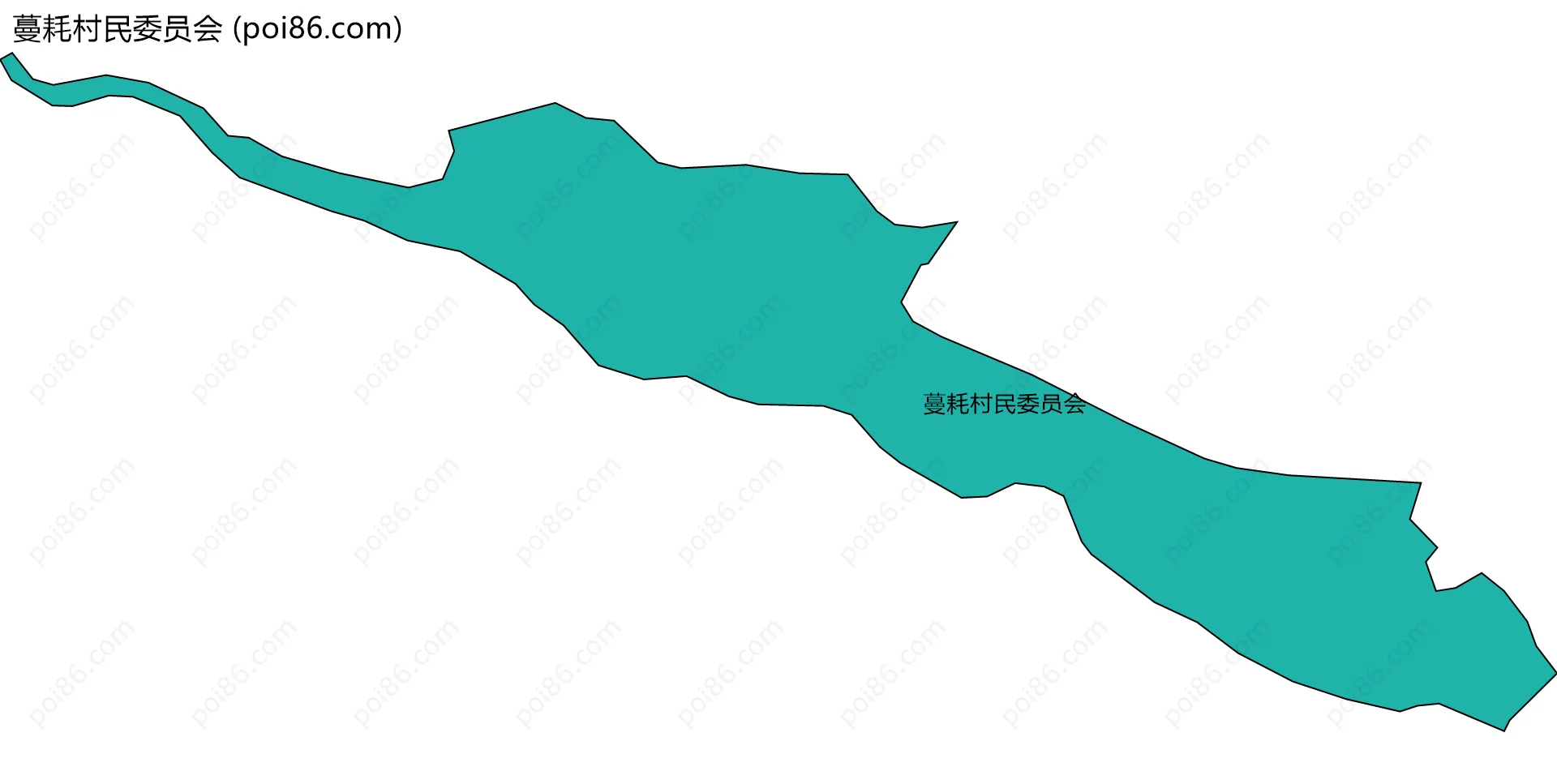 蔓耗村民委员会边界地图
