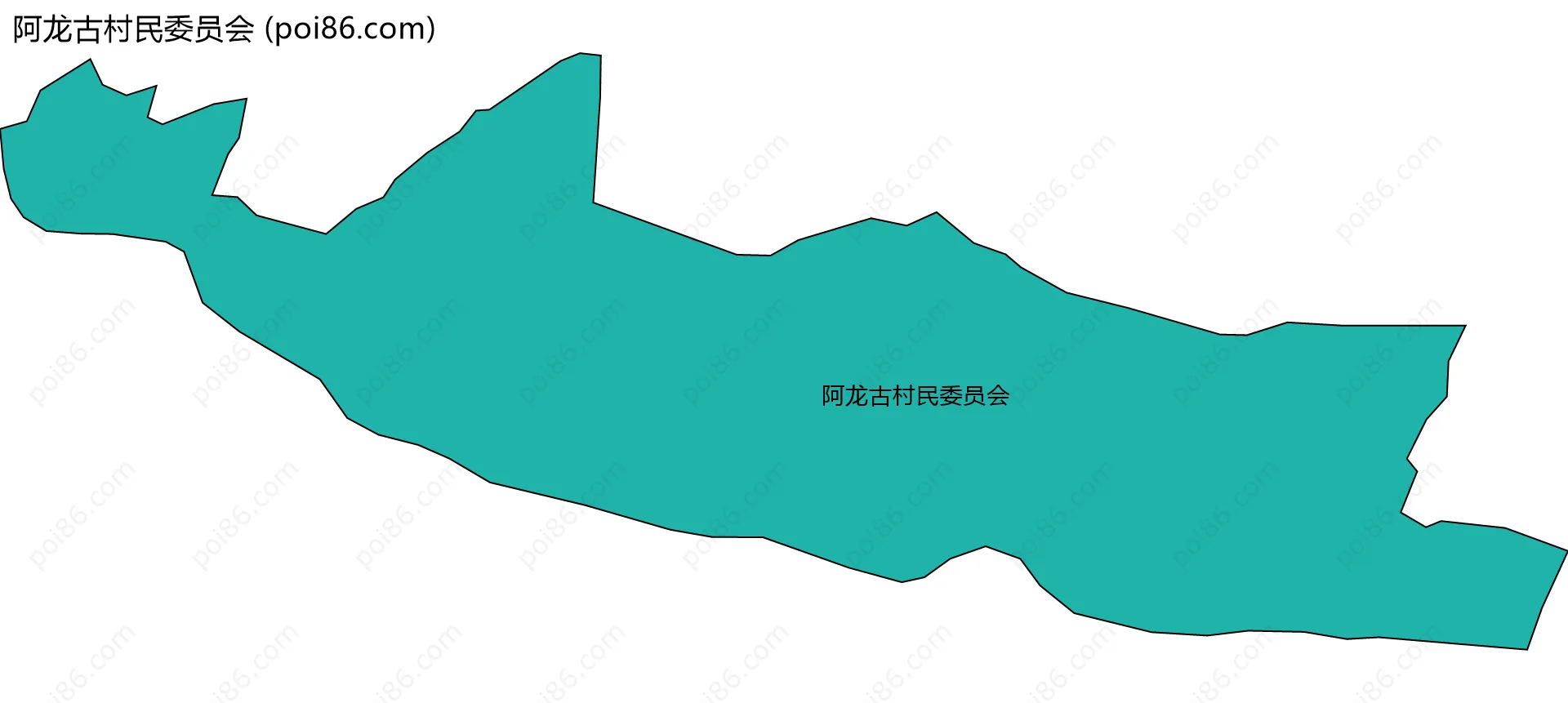 阿龙古村民委员会边界地图