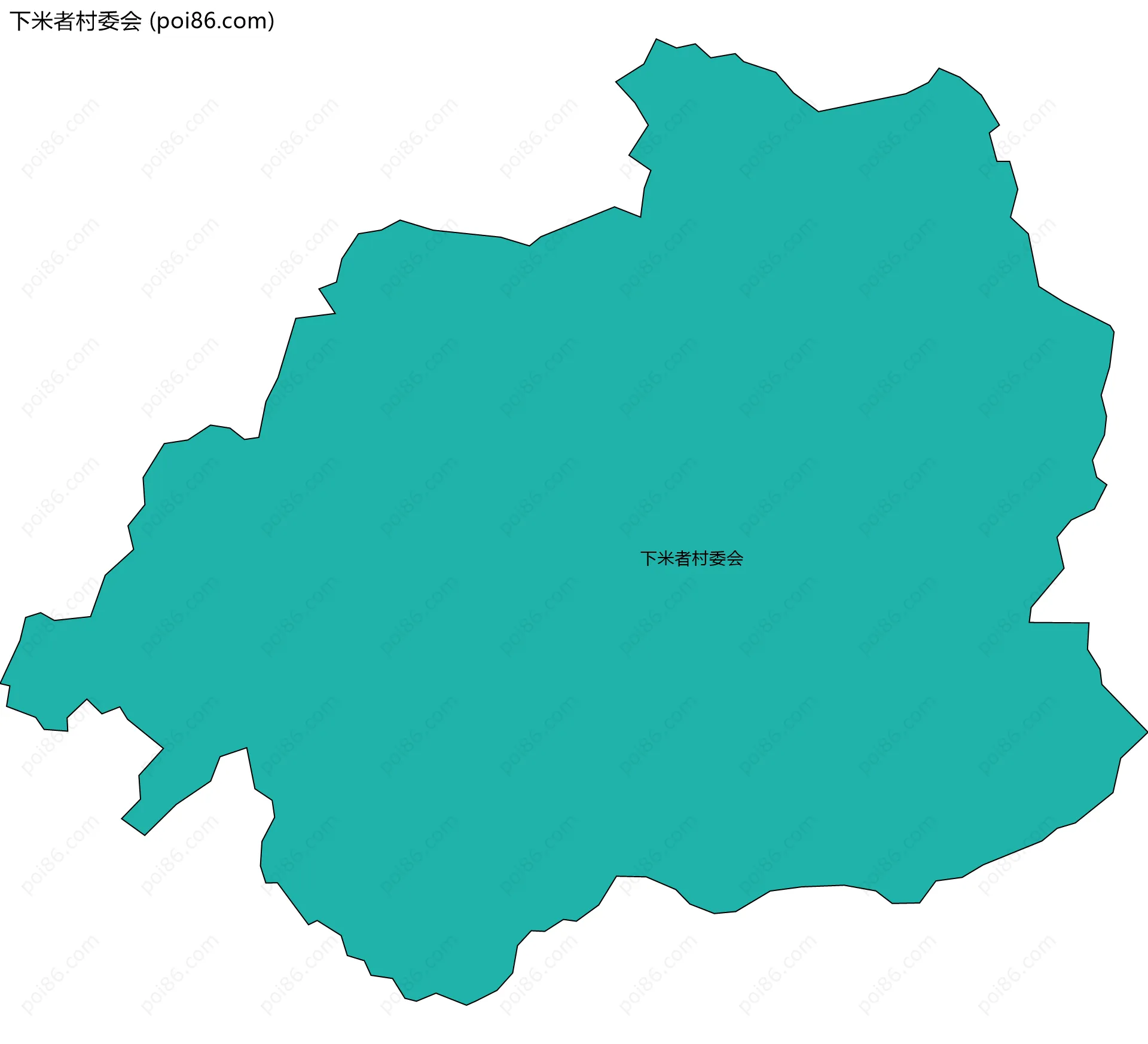 下米者村委会边界地图