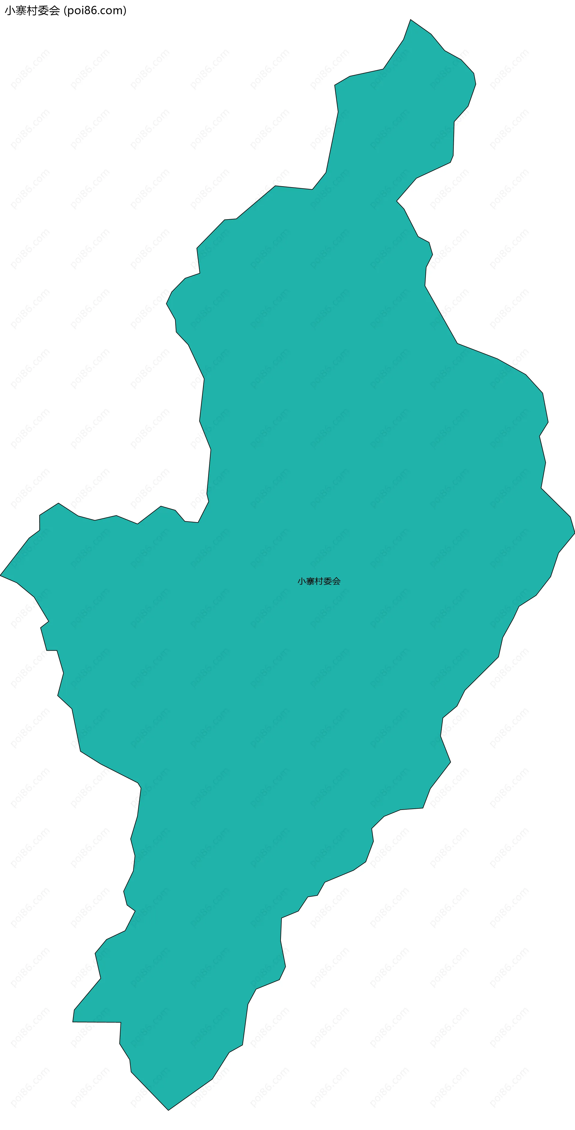 小寨村委会边界地图