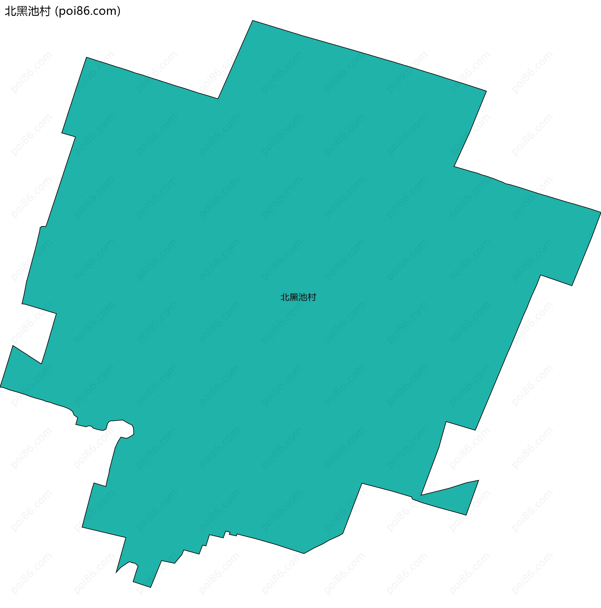 北黑池村边界地图