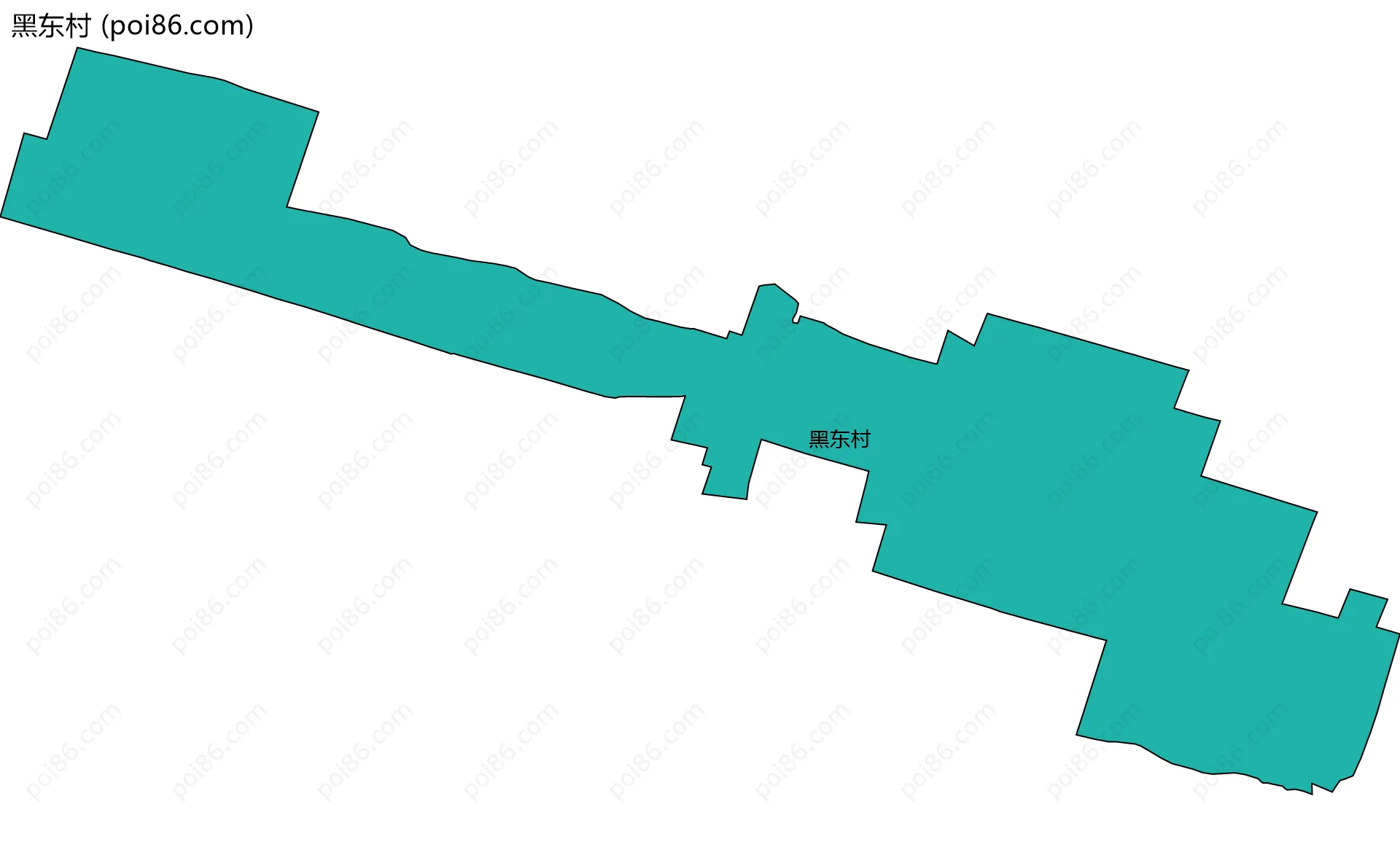 黑东村边界地图