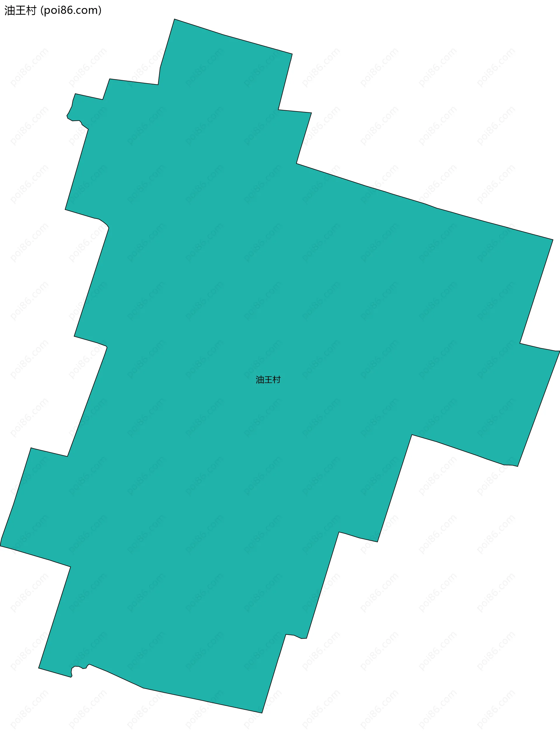 油王村边界地图