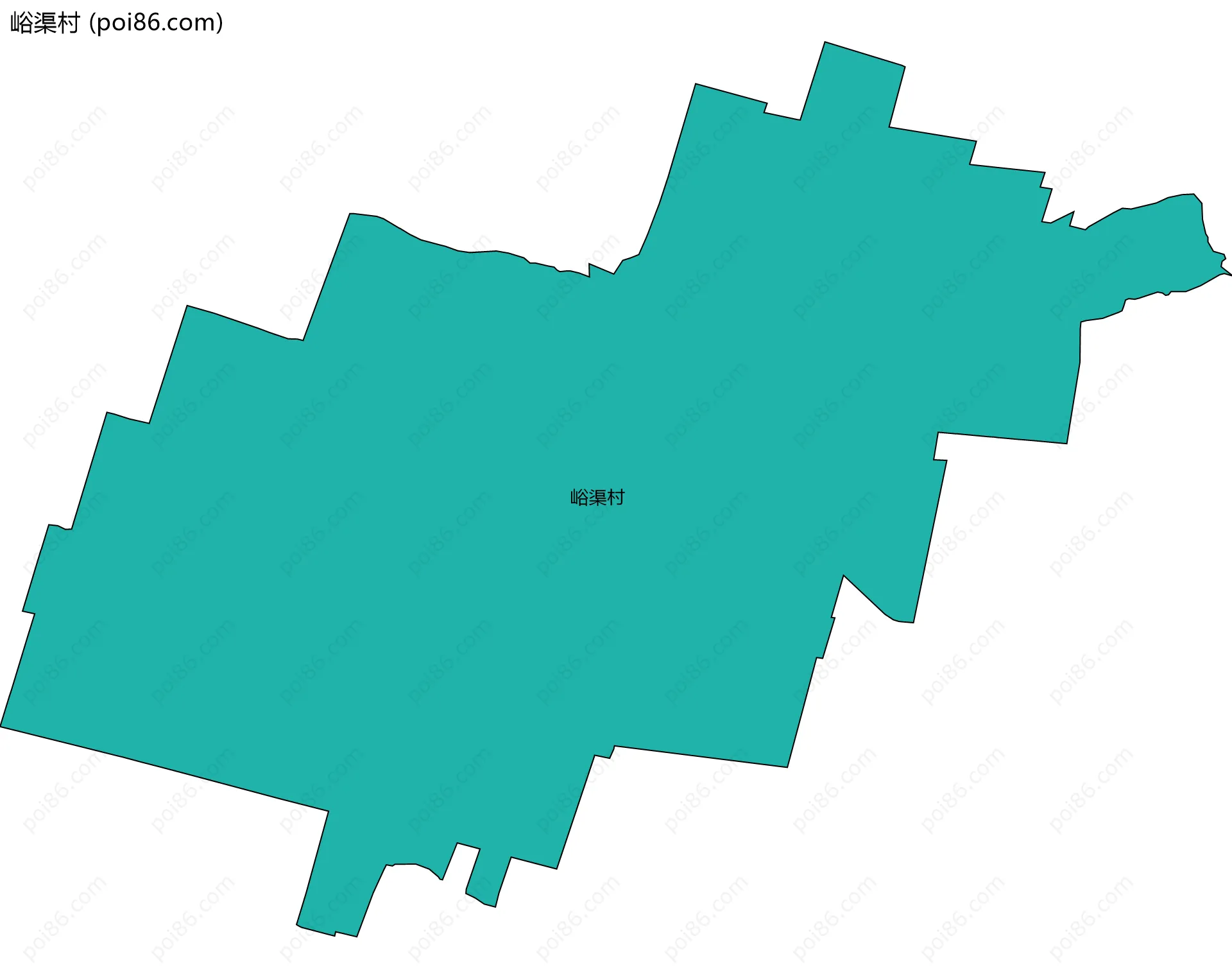 峪渠村边界地图