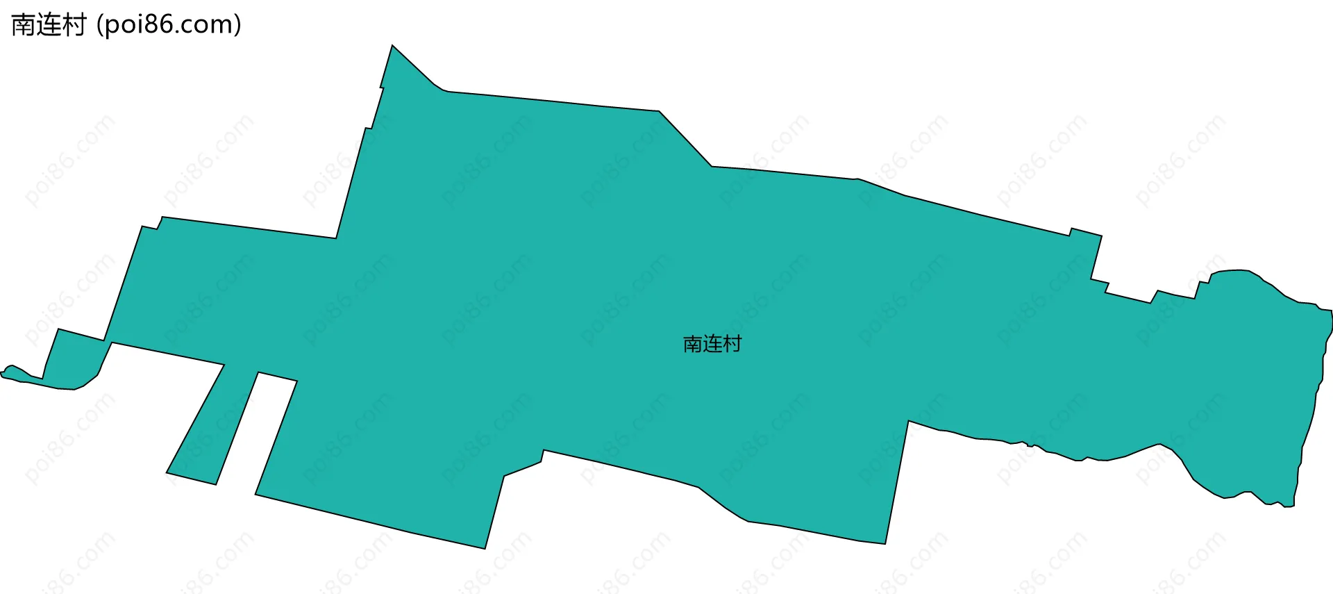 南连村边界地图