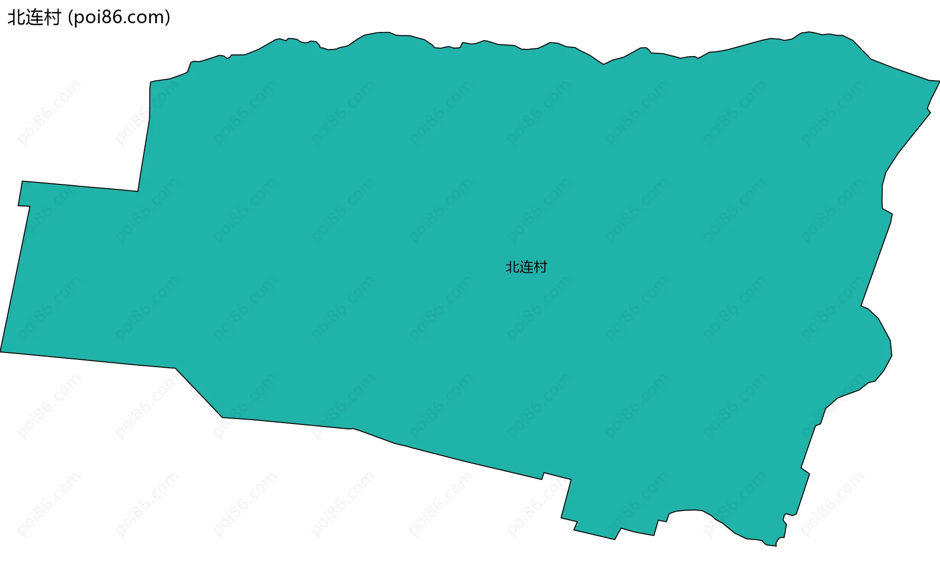 北连村边界地图