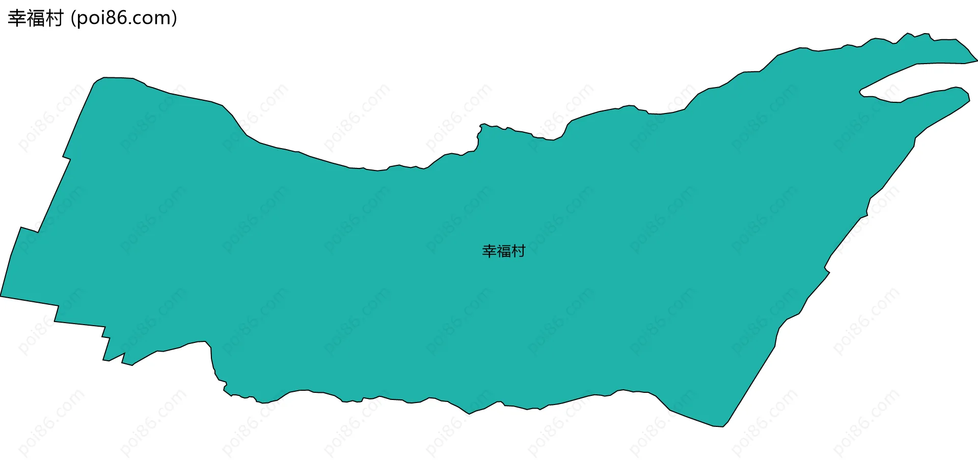 幸福村边界地图