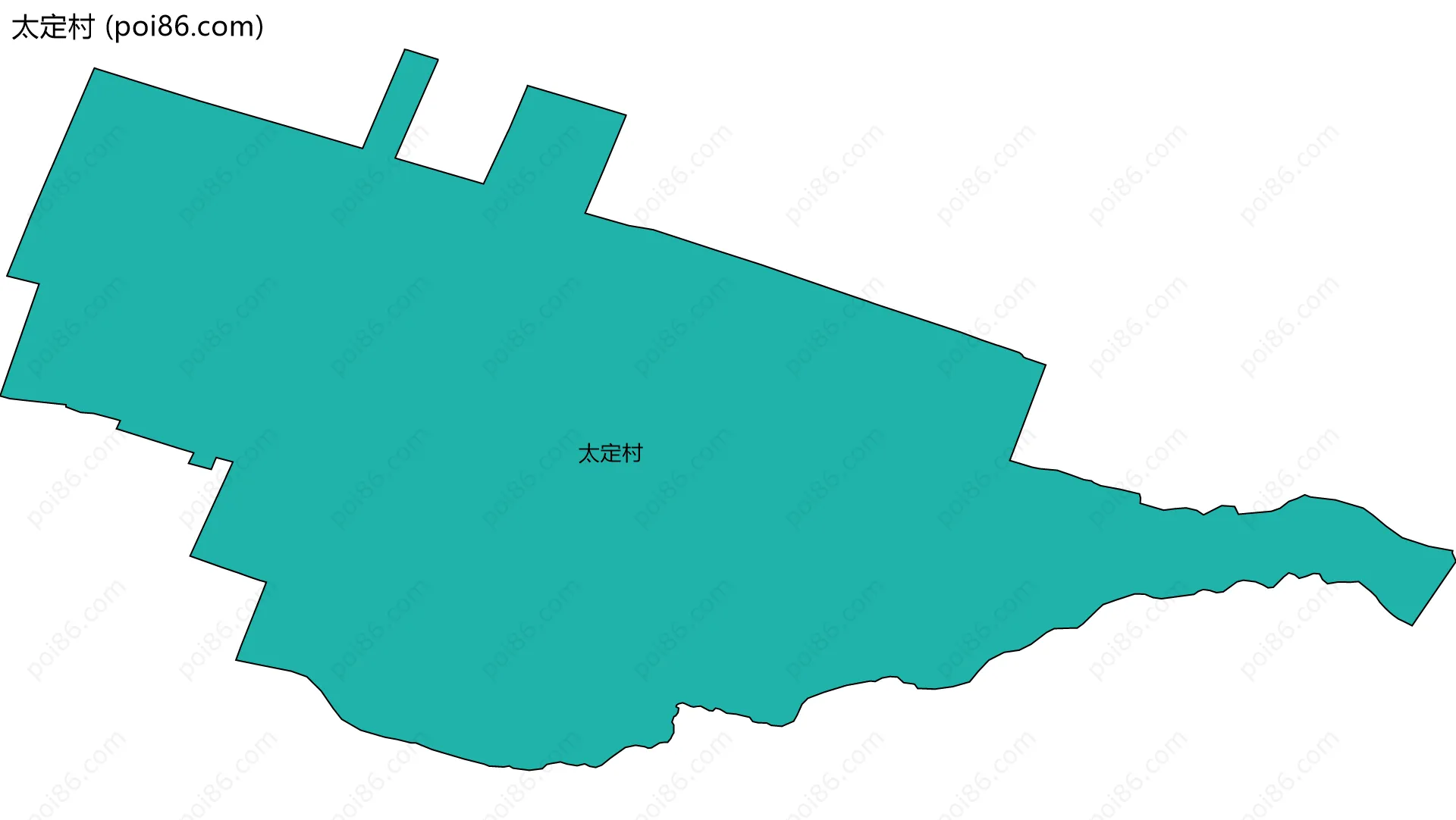 太定村边界地图