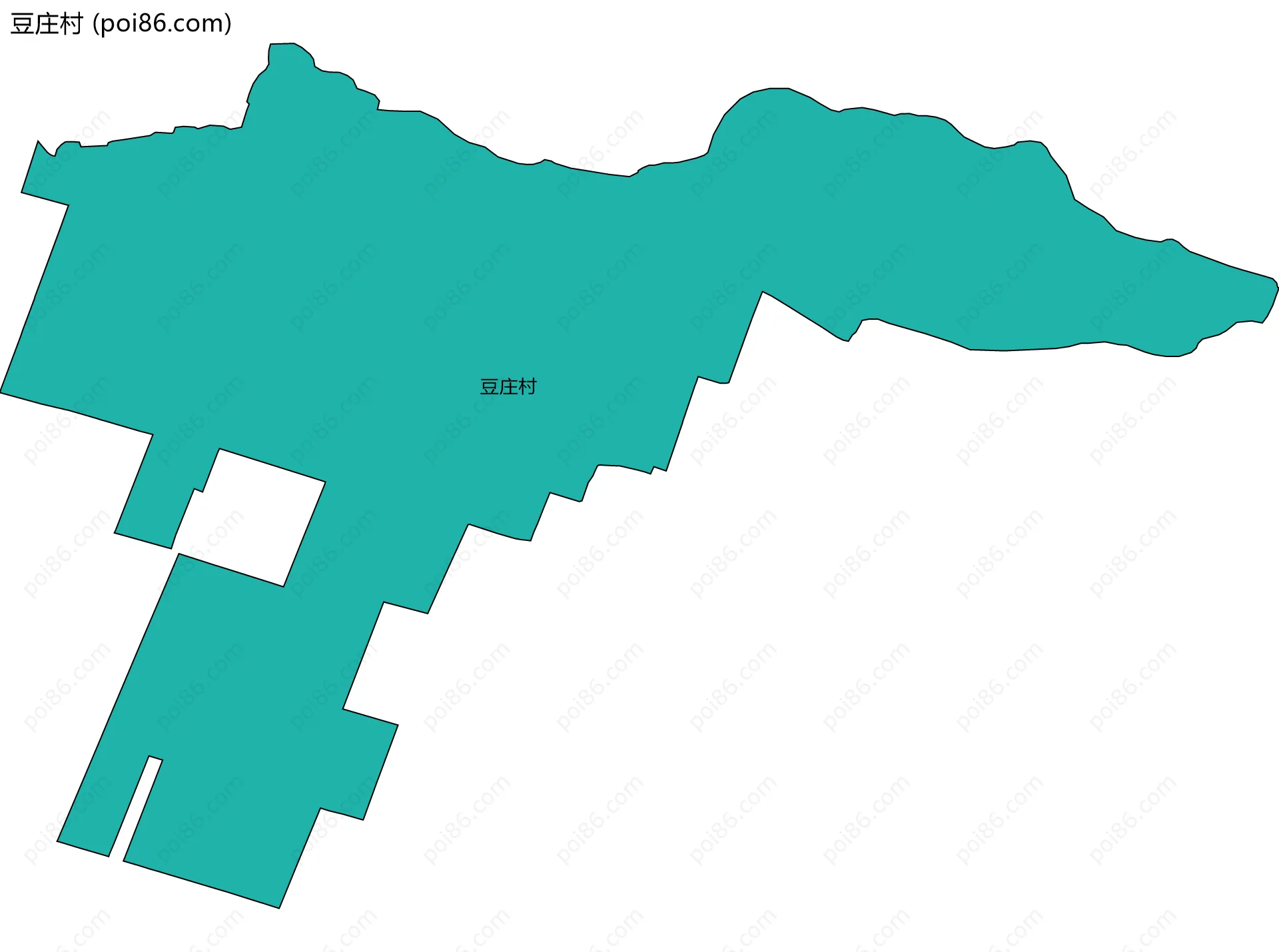 豆庄村边界地图