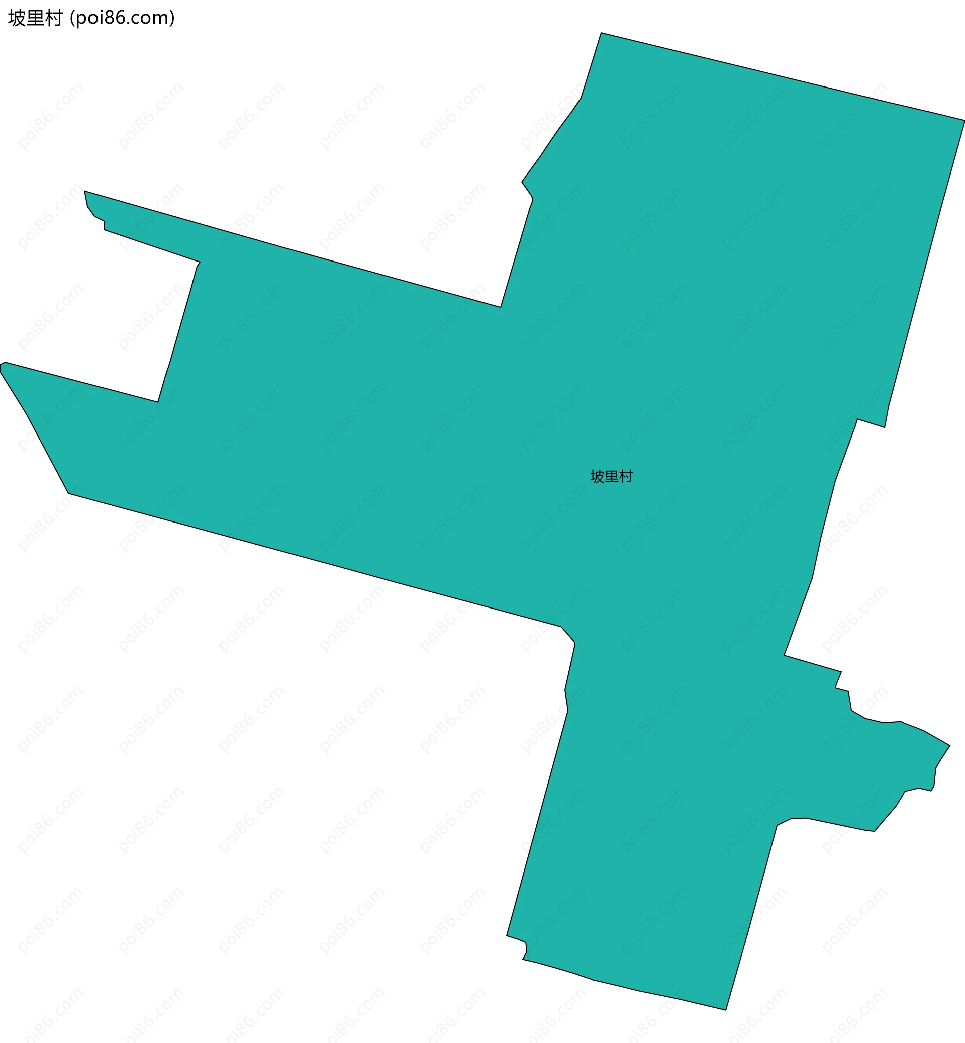 坡里村边界地图