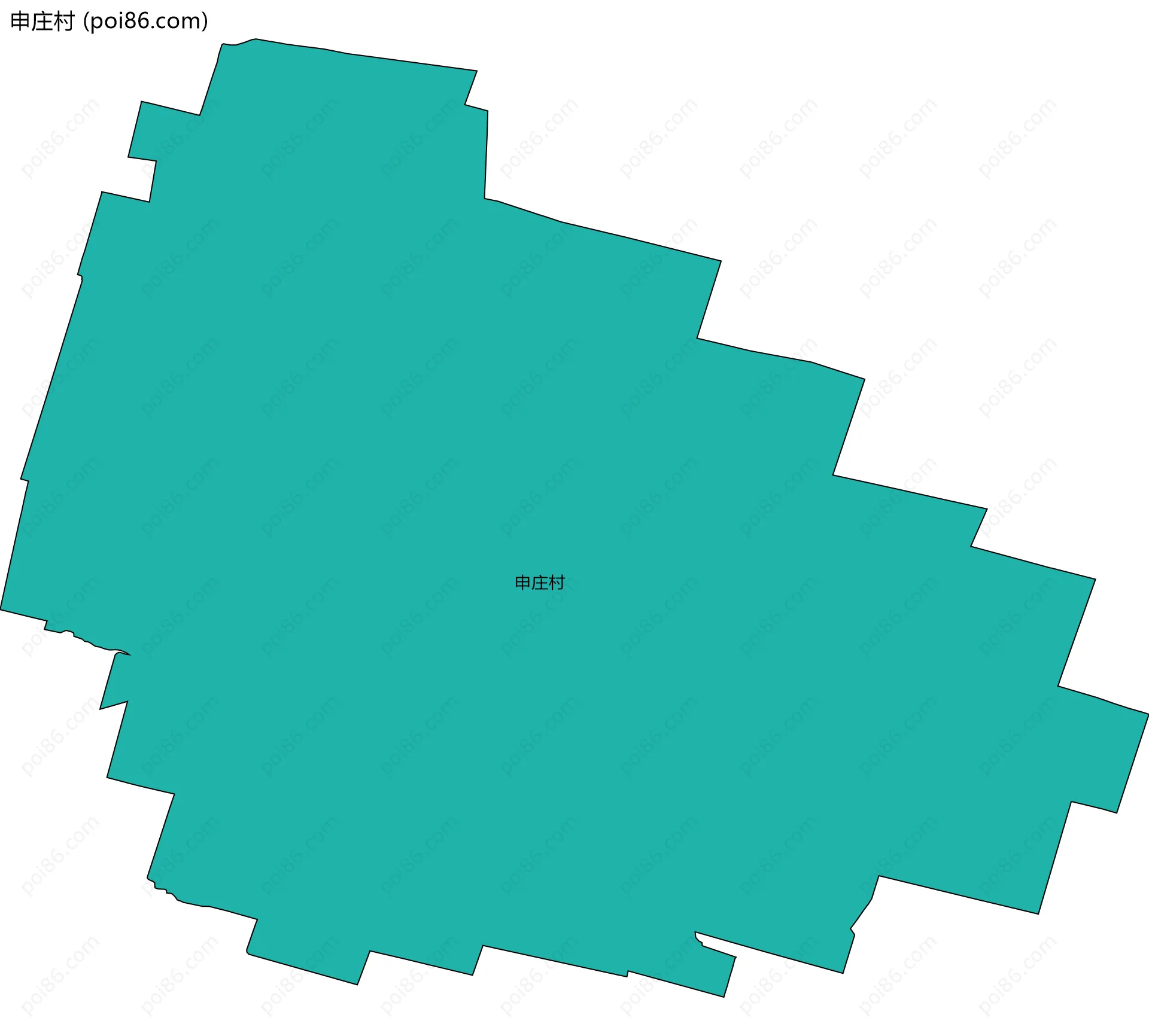 申庄村边界地图