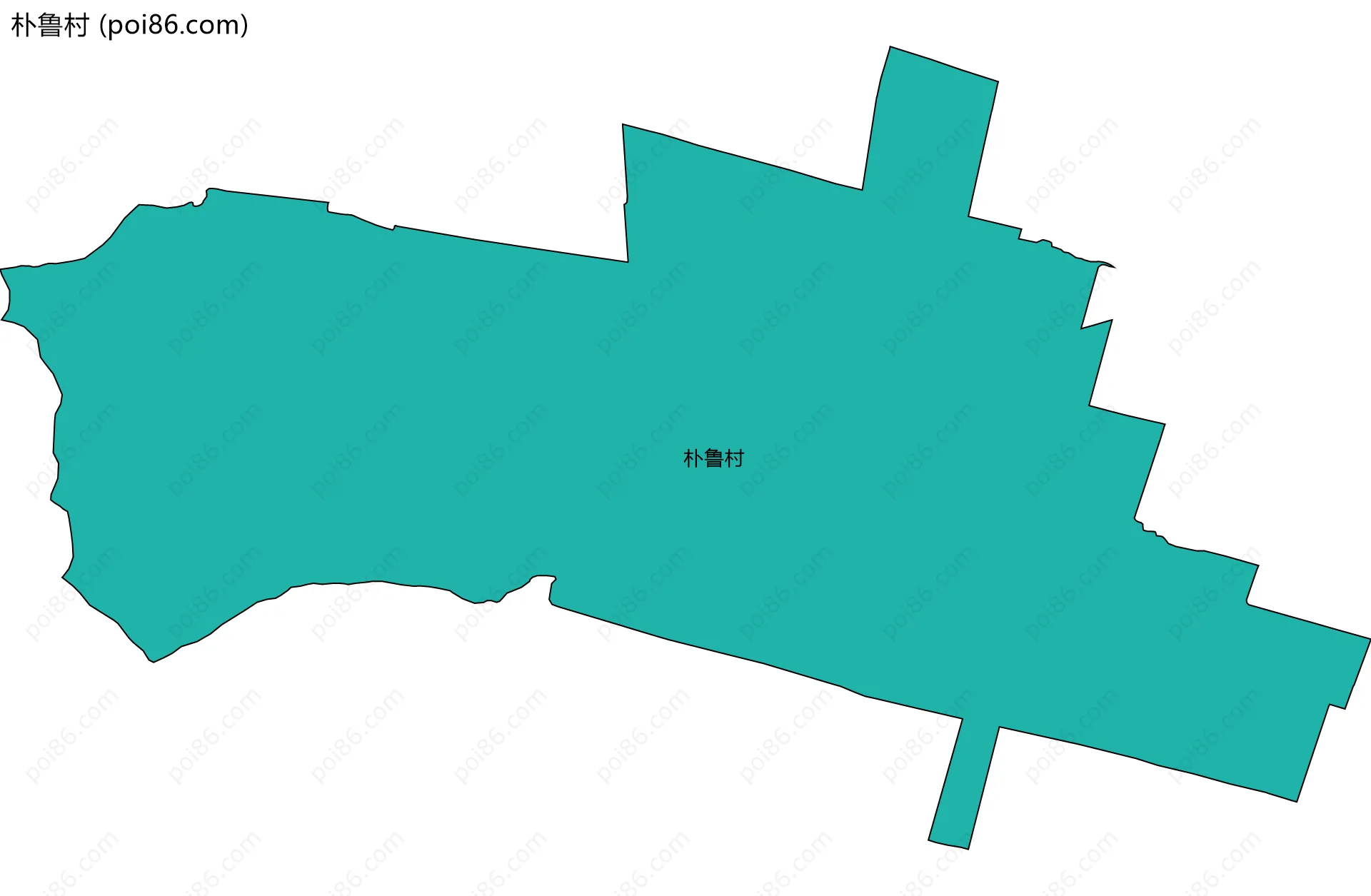 朴鲁村边界地图