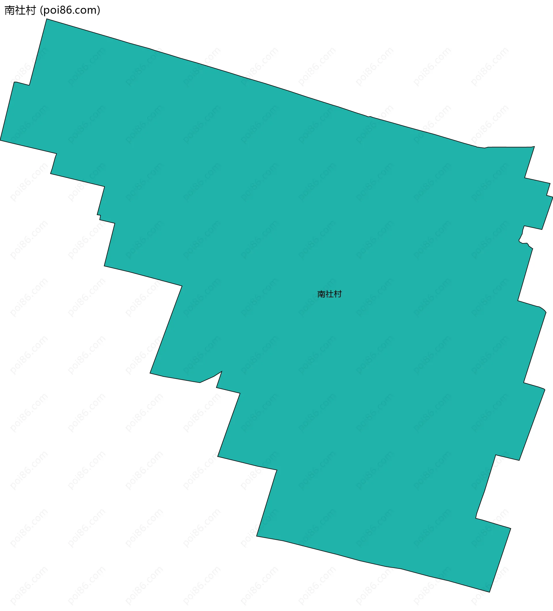 南社村边界地图