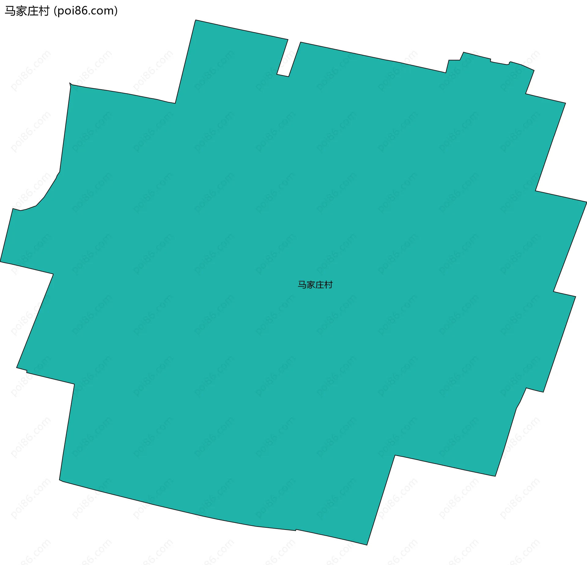 马家庄村边界地图