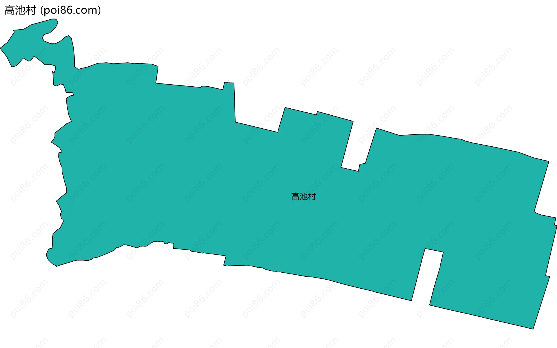 高池村边界地图