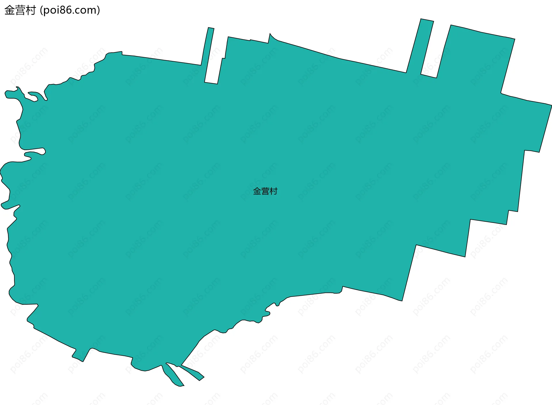 金营村边界地图