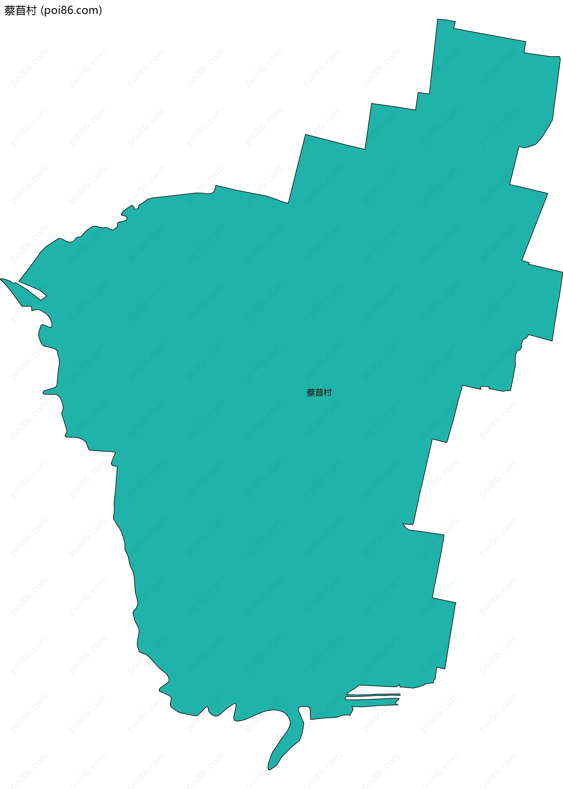 蔡苜村边界地图