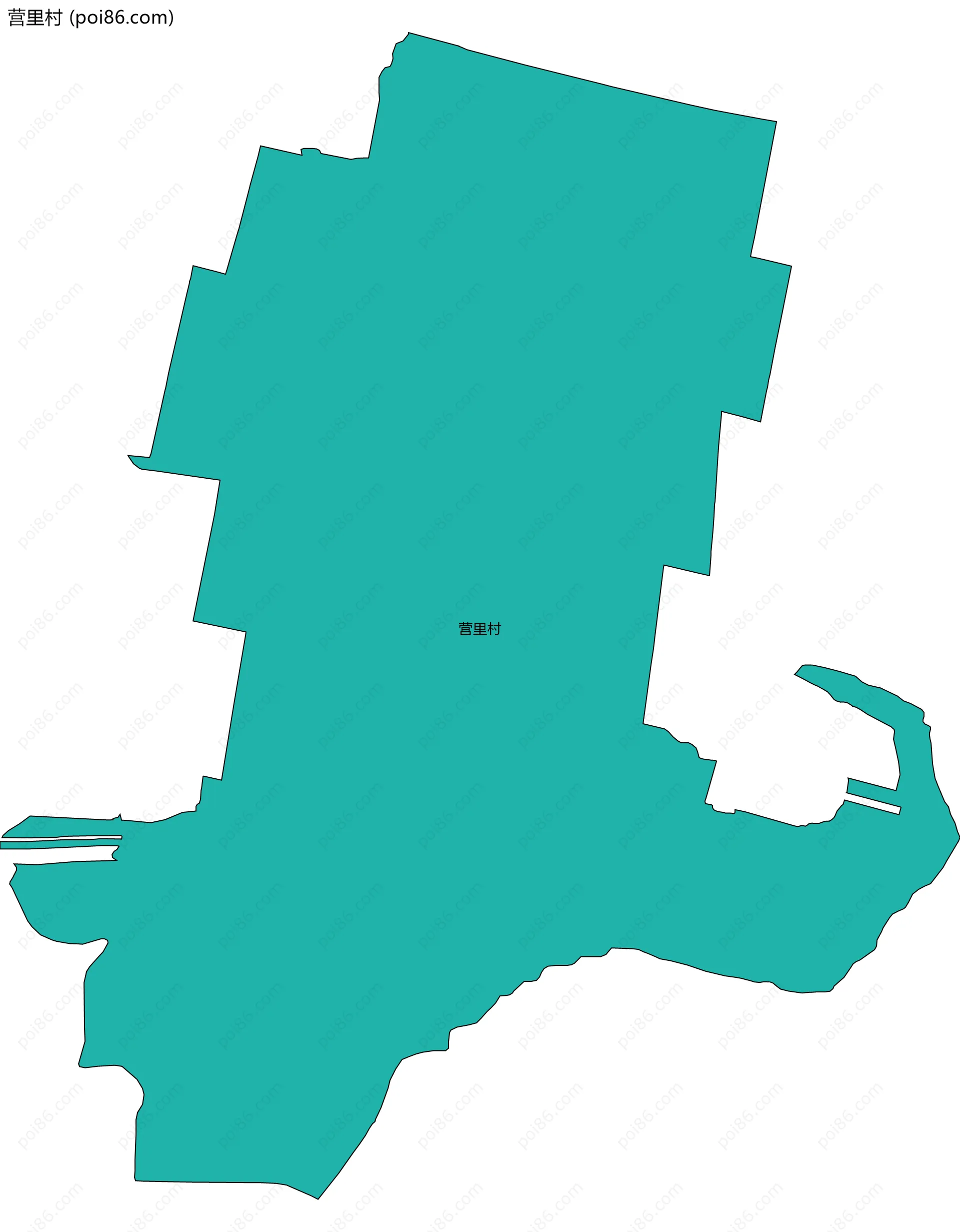 营里村边界地图