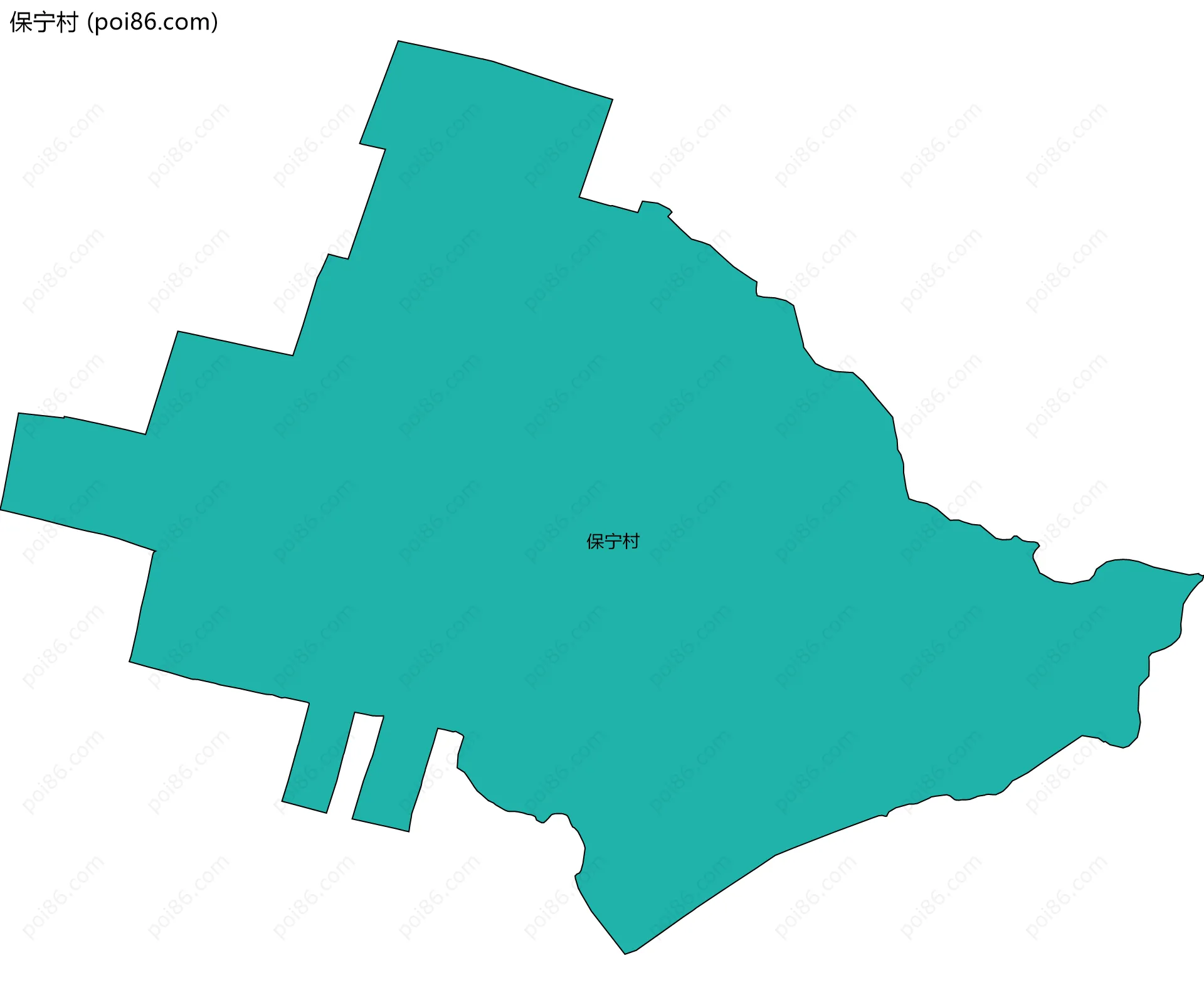 保宁村边界地图