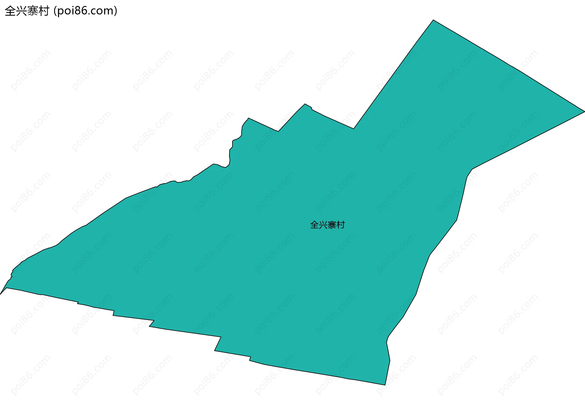 全兴寨村边界地图