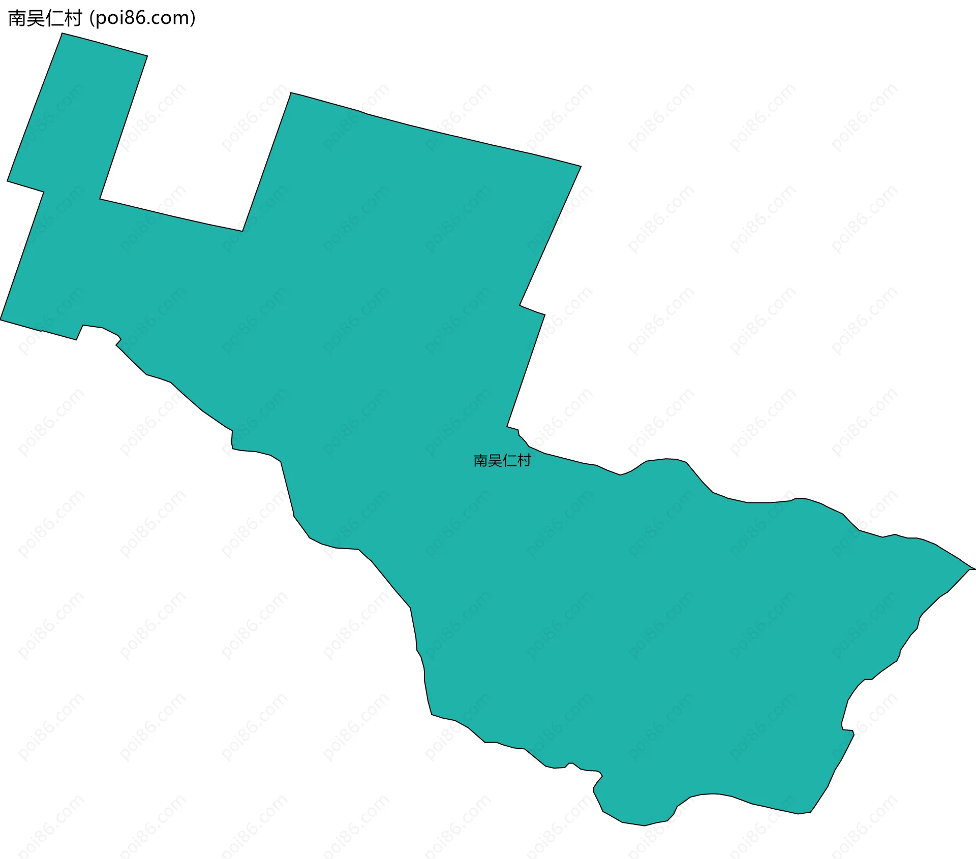 南吴仁村边界地图