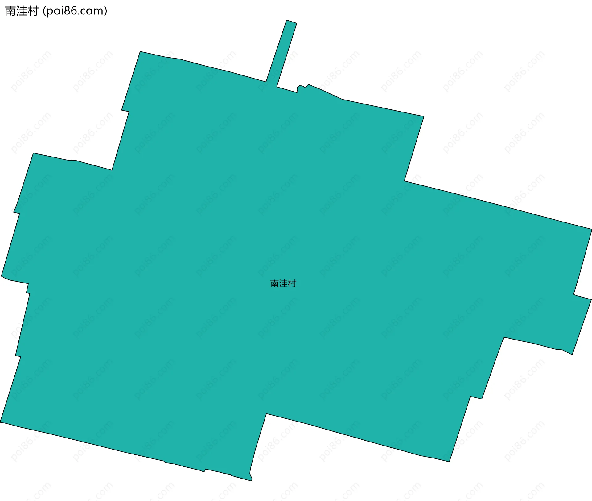 南洼村边界地图