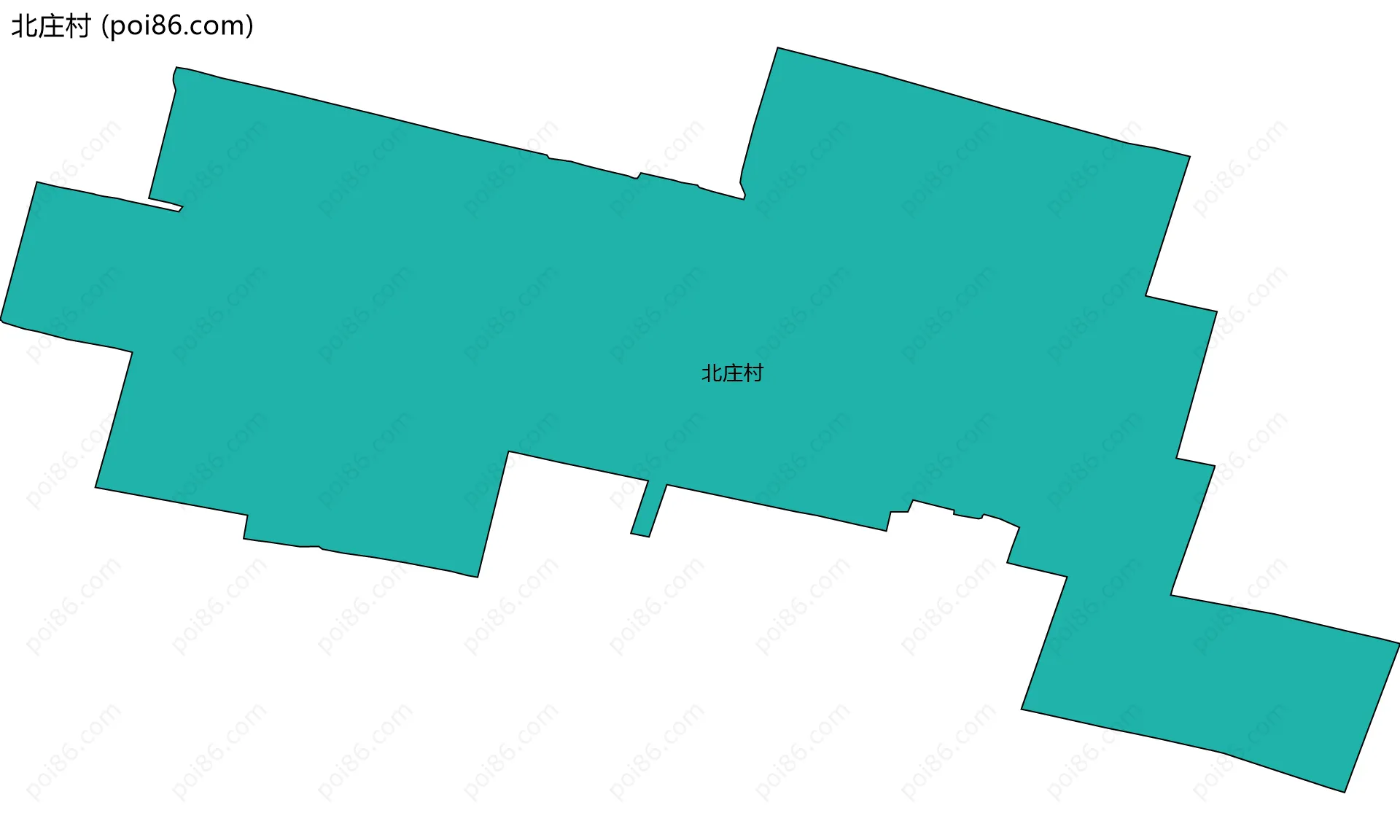 北庄村边界地图