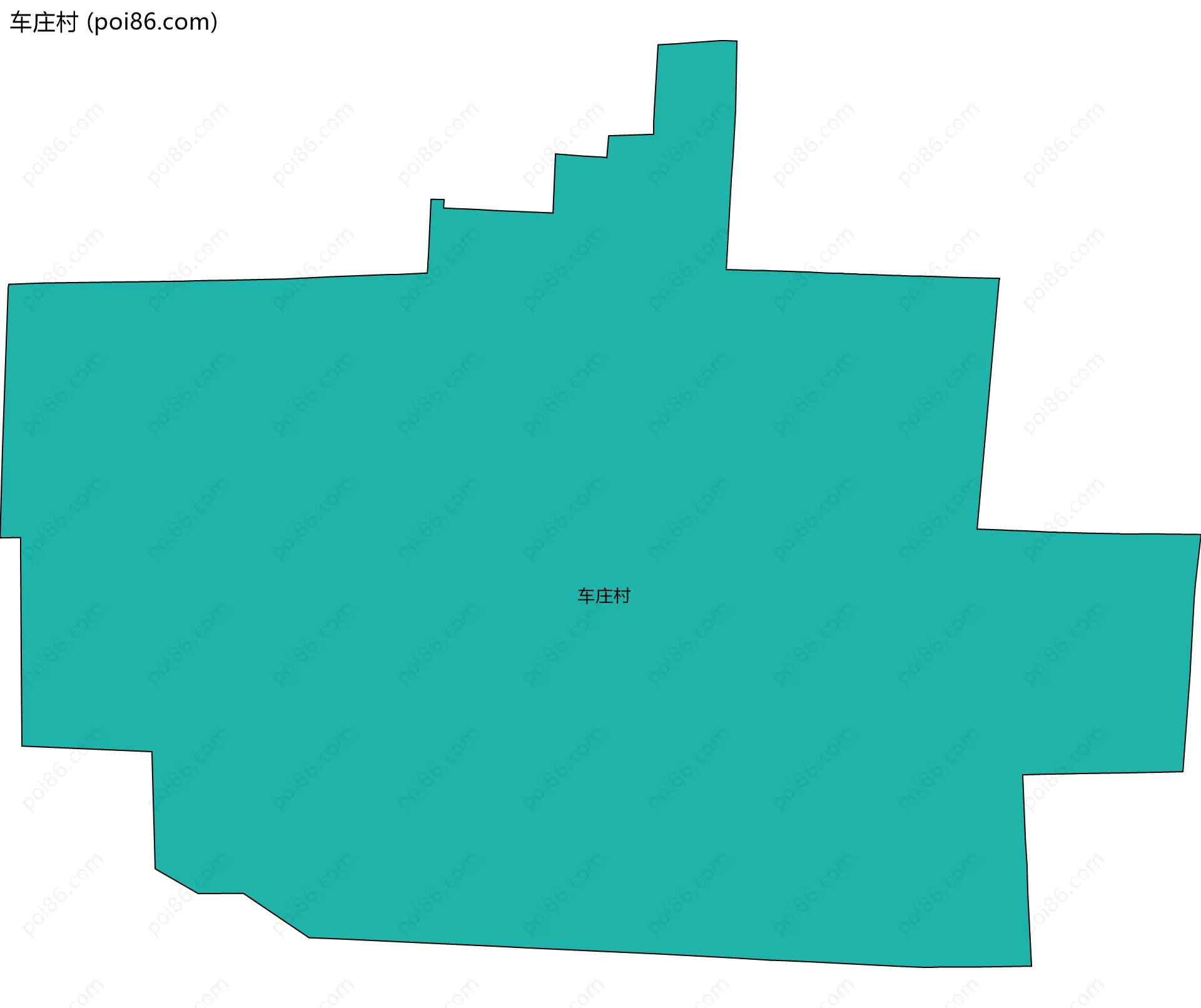 车庄村边界地图