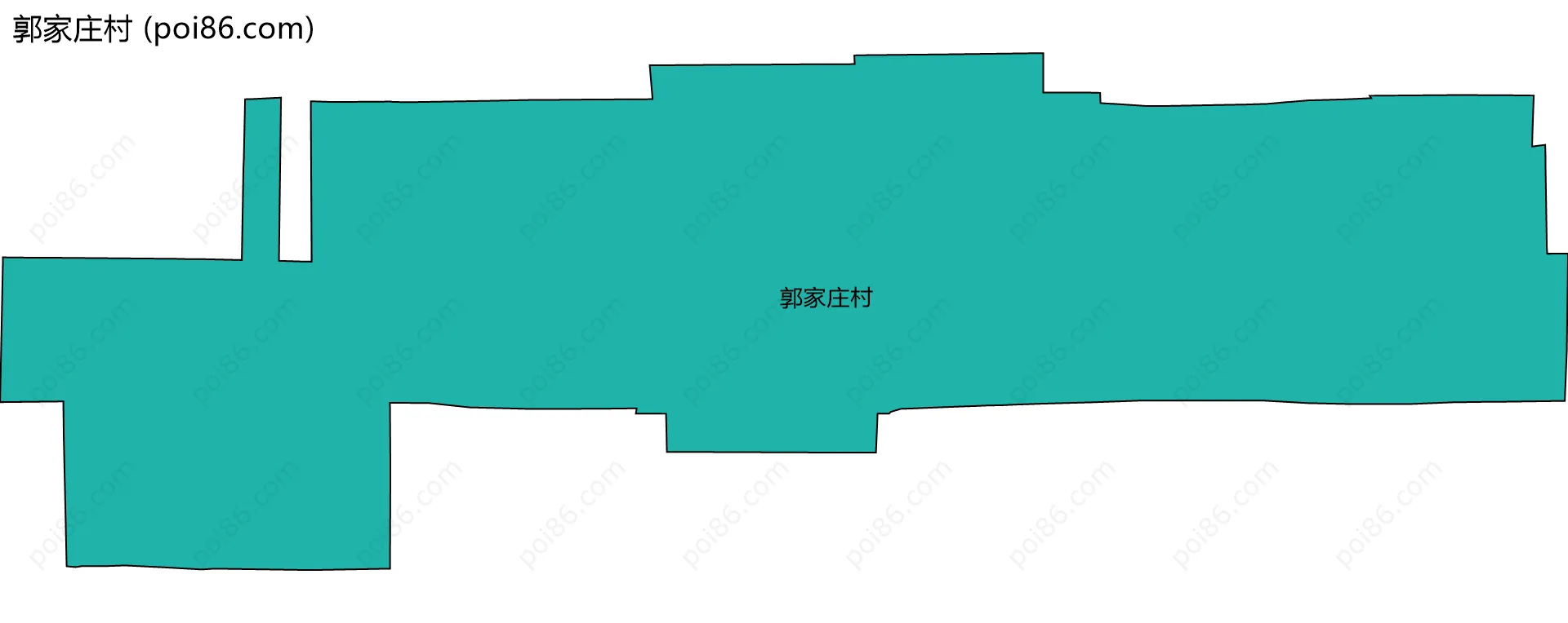 郭家庄村边界地图