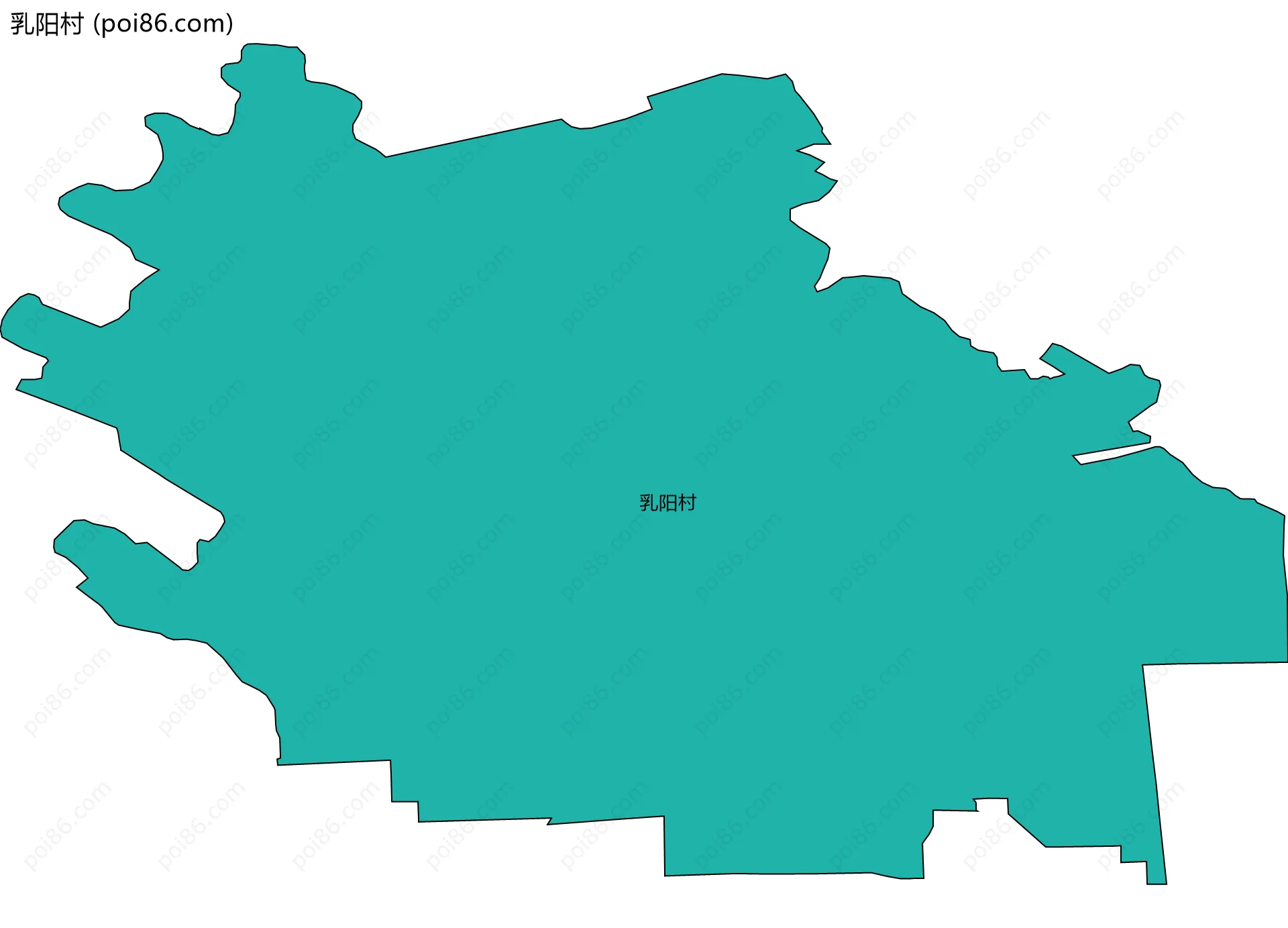 乳阳村边界地图