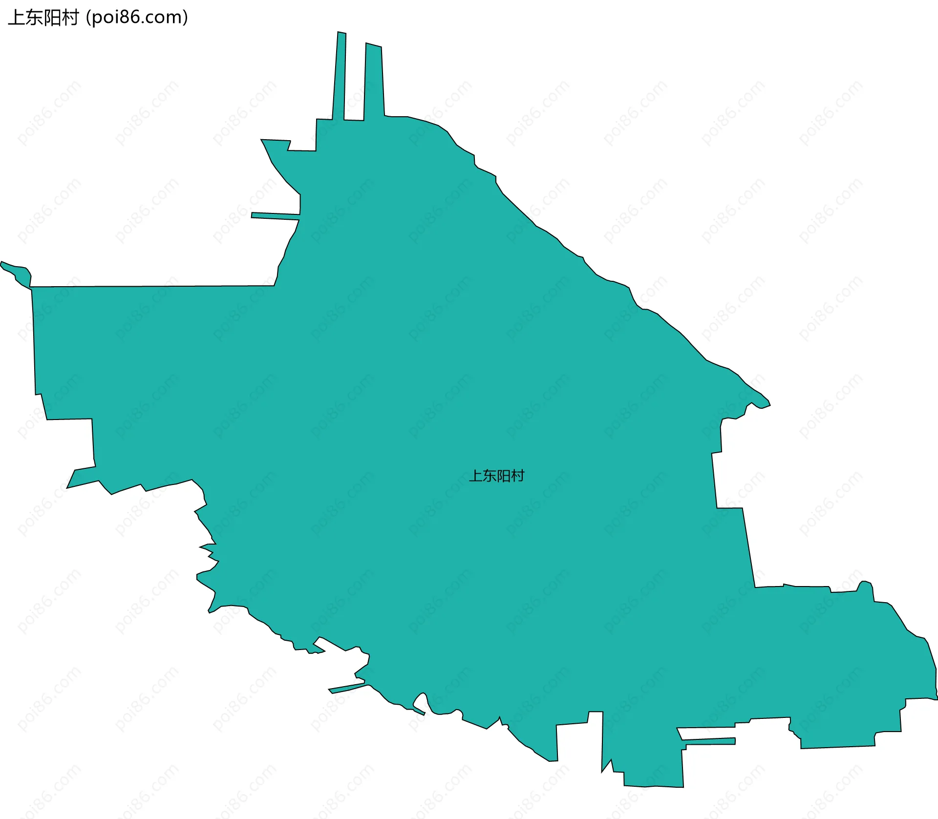 上东阳村边界地图