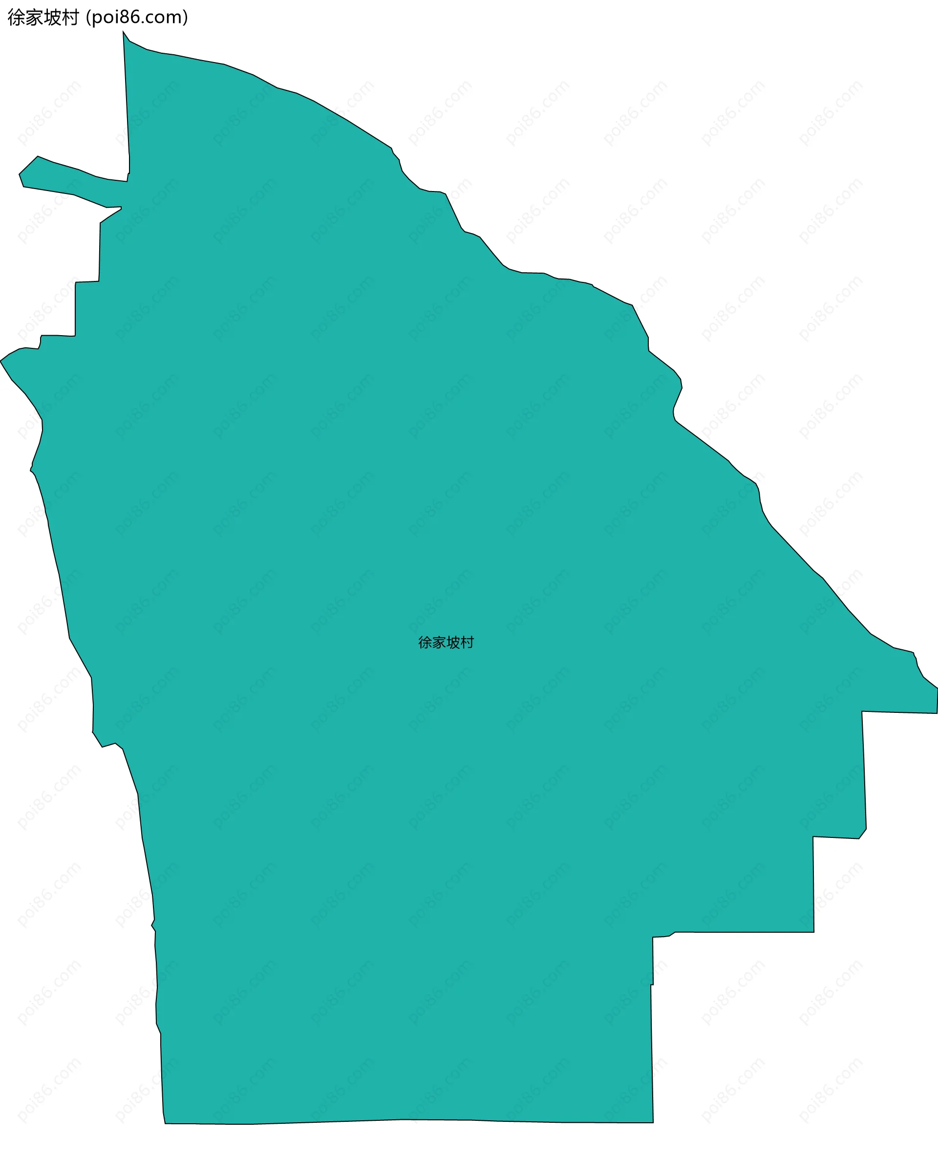 徐家坡村边界地图