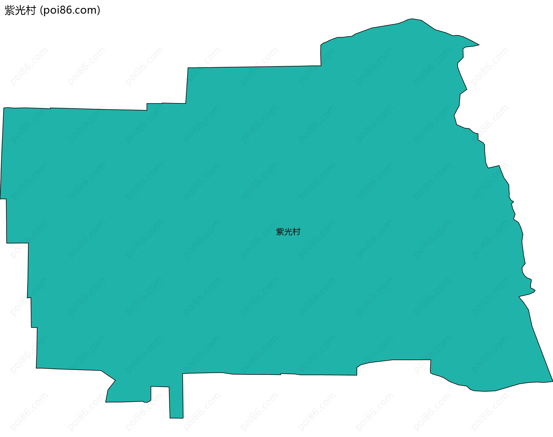 紫光村边界地图