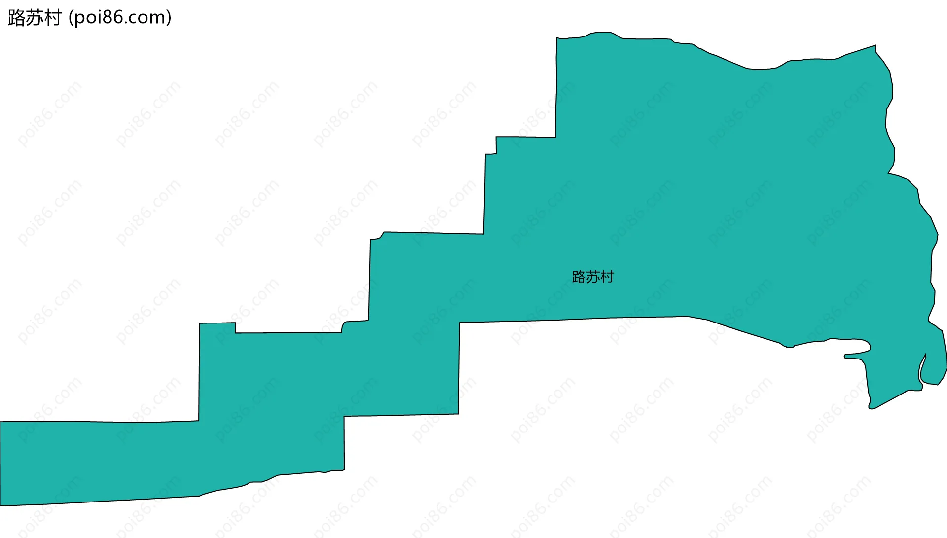 路苏村边界地图