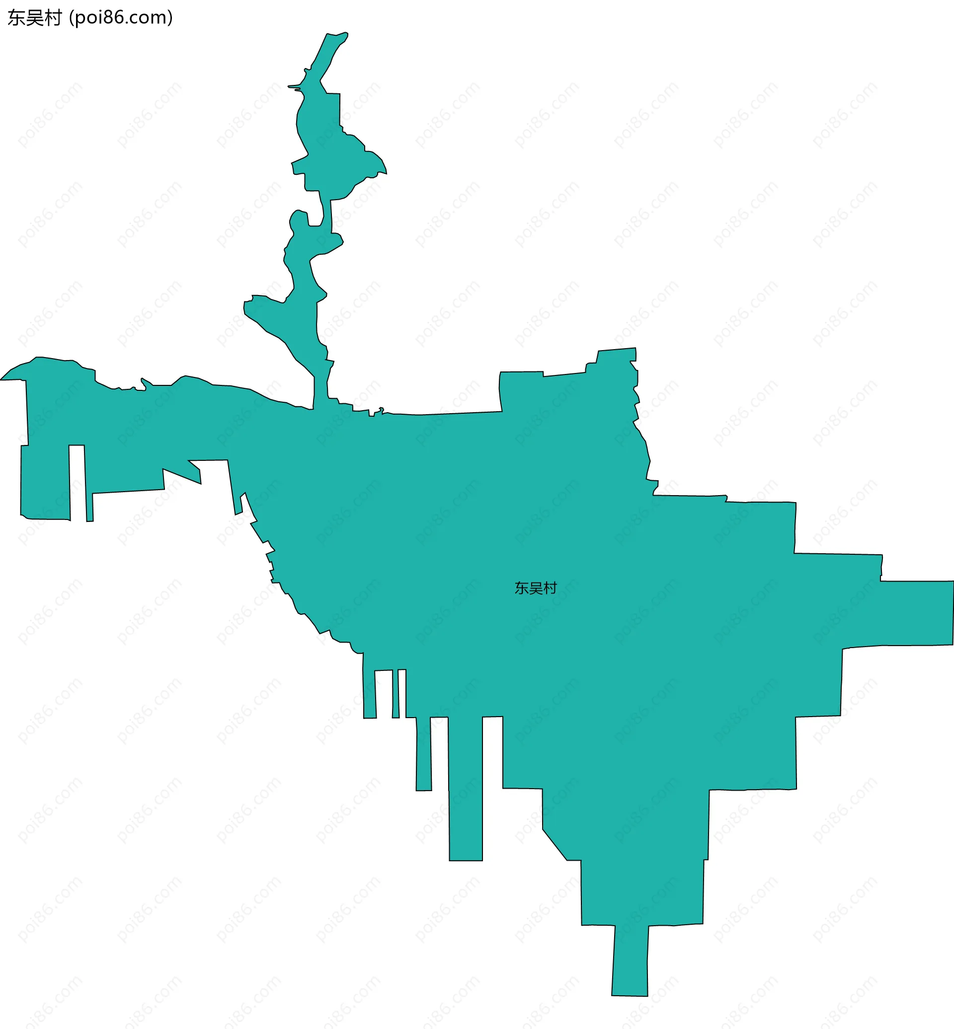 东吴村边界地图