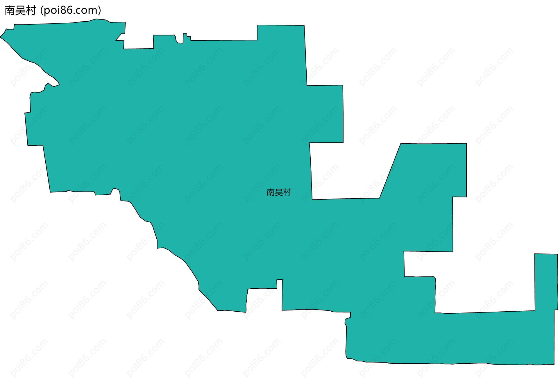 南吴村边界地图