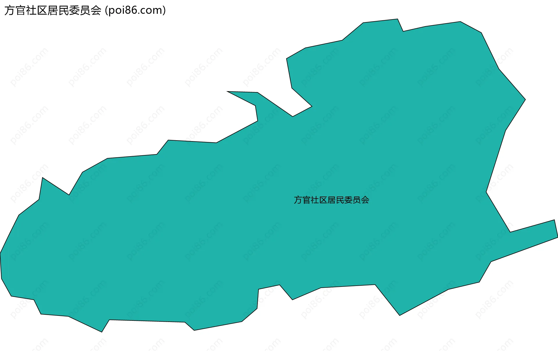方官社区居民委员会边界地图