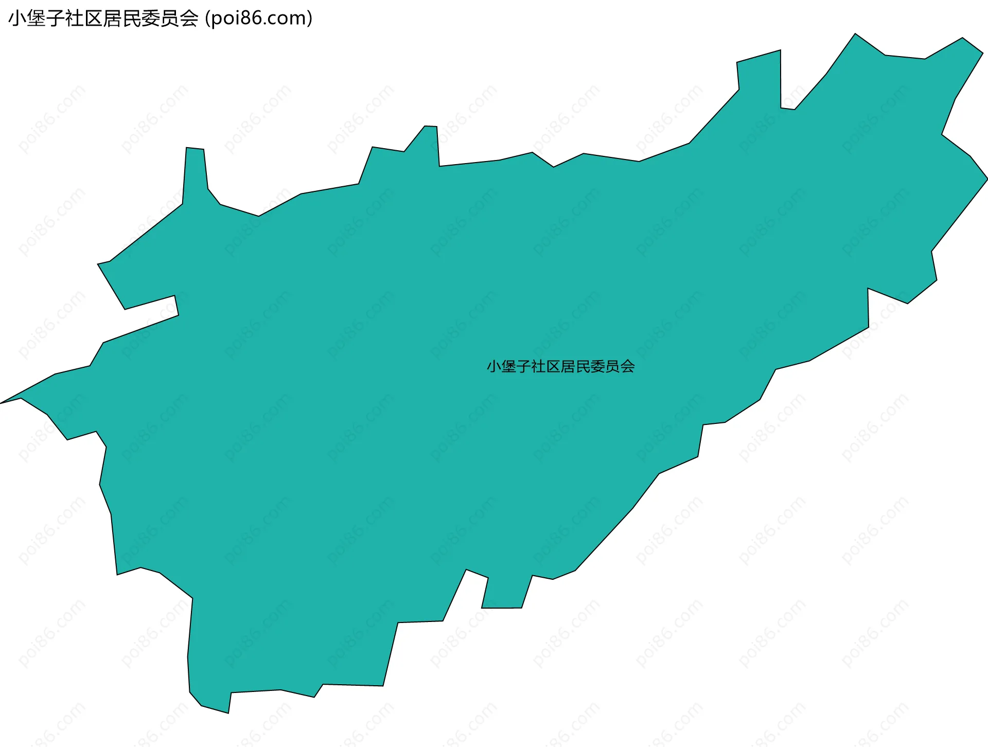 小堡子社区居民委员会边界地图
