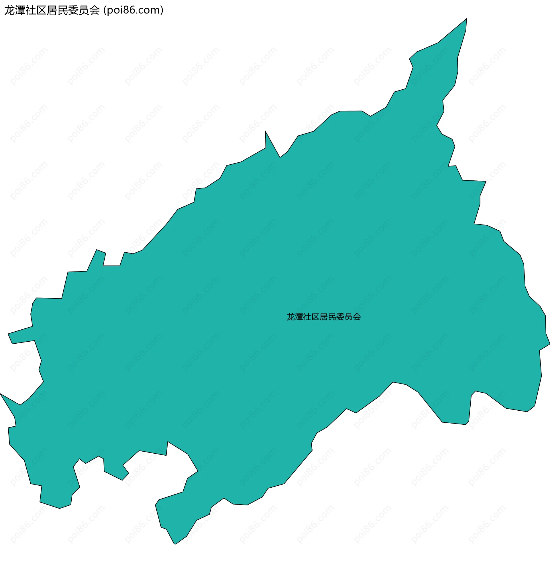 龙潭社区居民委员会边界地图