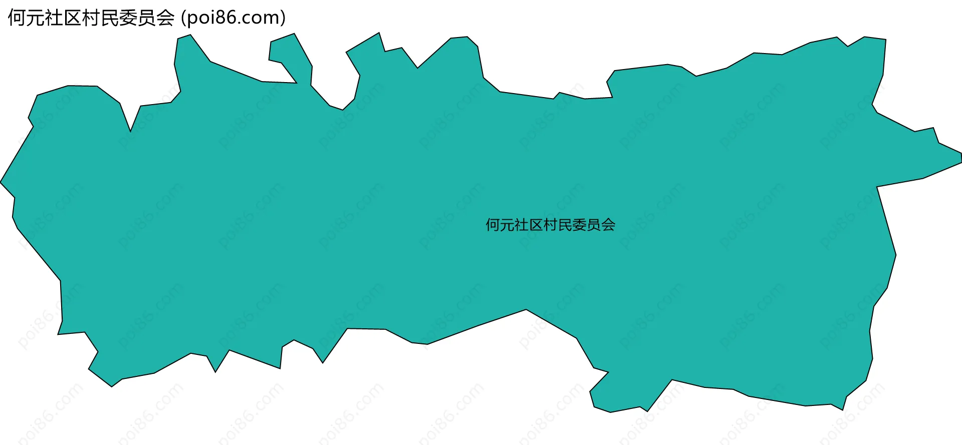 何元社区村民委员会边界地图